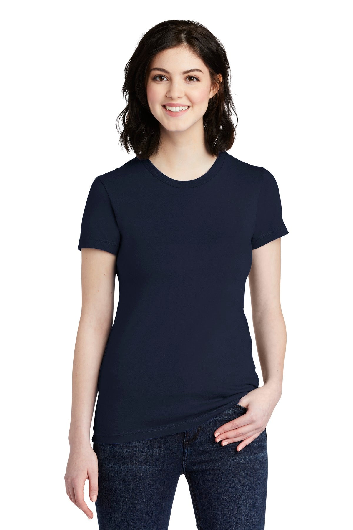 American Apparel ® Women&#39;s Fine Jersey T-Shirt. 2102W