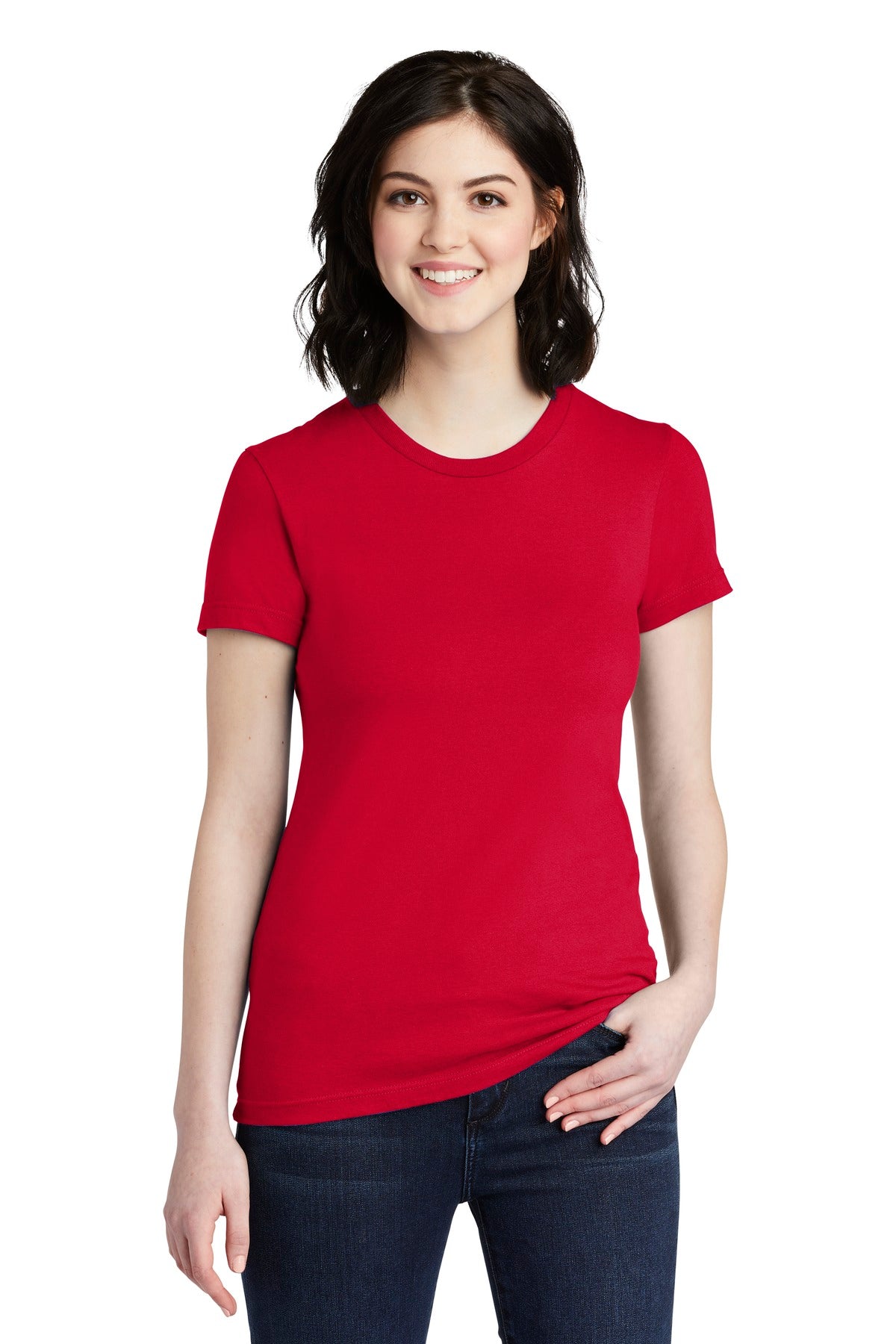 American Apparel ® Women&#39;s Fine Jersey T-Shirt. 2102W