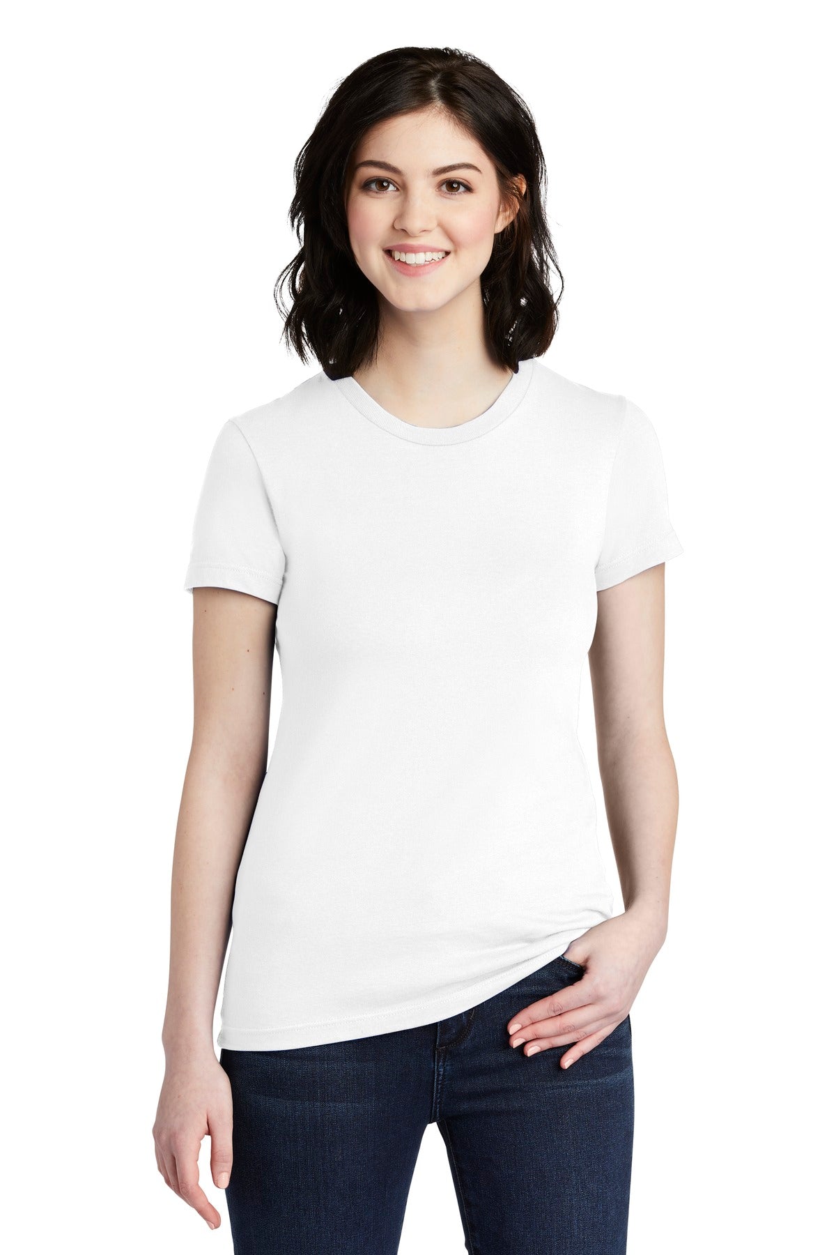 American Apparel ® Women&#39;s Fine Jersey T-Shirt. 2102W