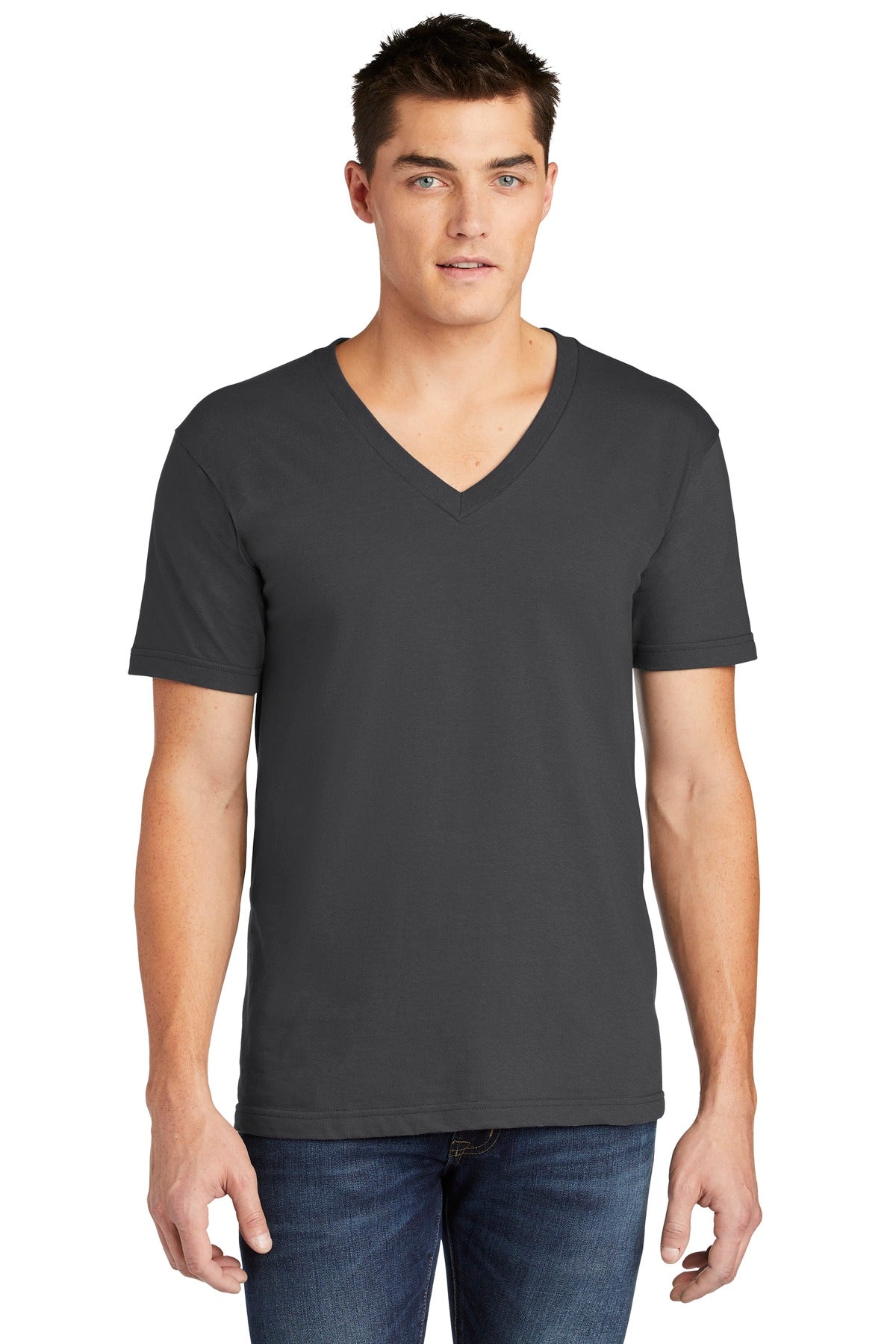 American Apparel ® Fine Jersey V-Neck T-Shirt. 2456W - Westside Stitch