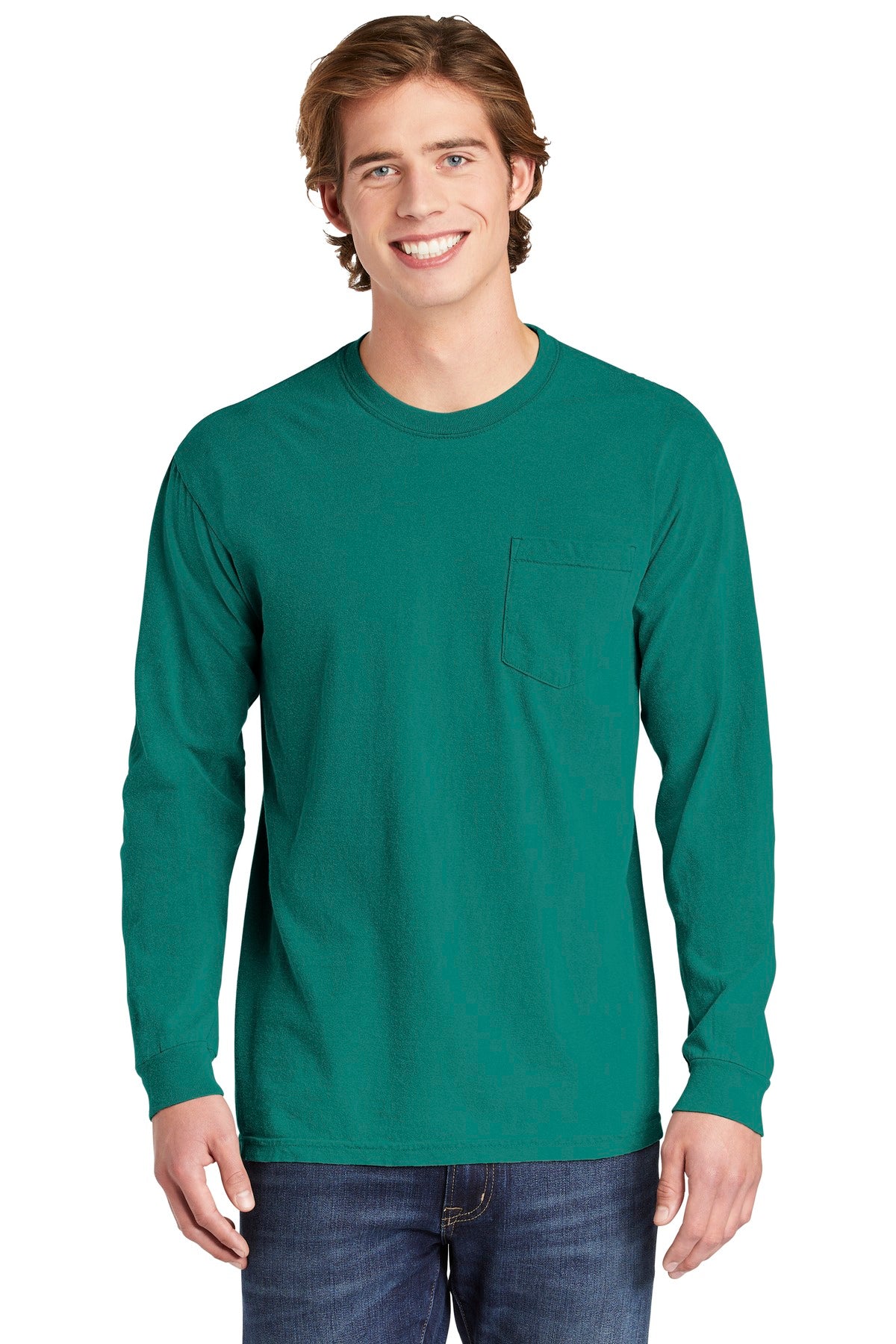 COMFORT COLORS ® Heavyweight Ring Spun Long Sleeve Pocket Tee. 4410