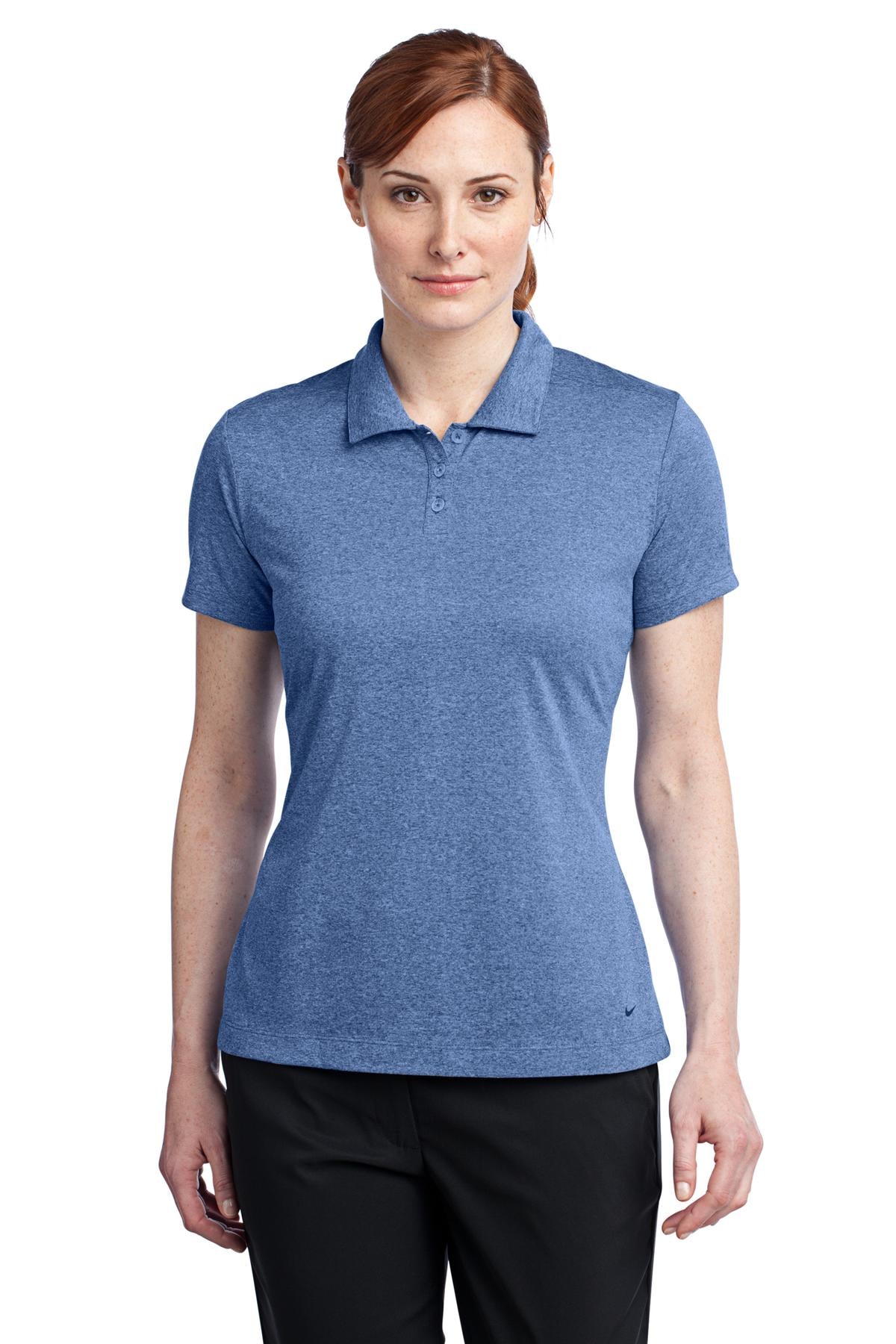 Nike Ladies Dri-FIT Heather Polo. 474455