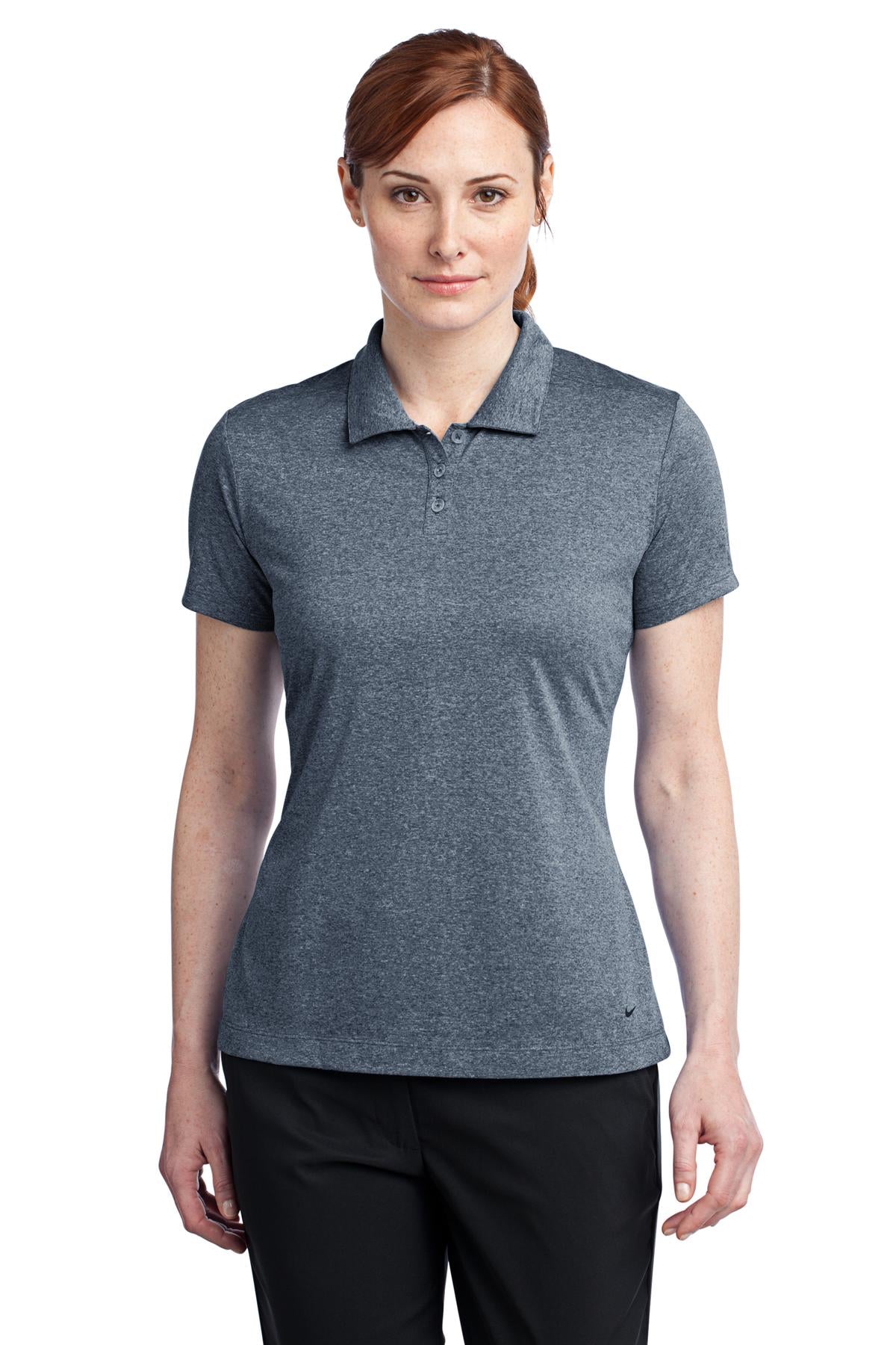 Nike Ladies Dri-FIT Heather Polo. 474455