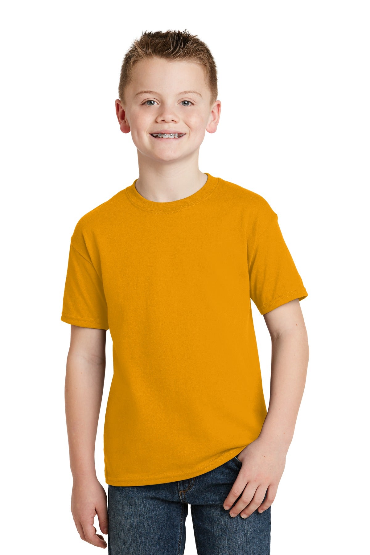 Hanes® - Youth EcoSmart® 50/50 Cotton/Poly T-Shirt.  5370