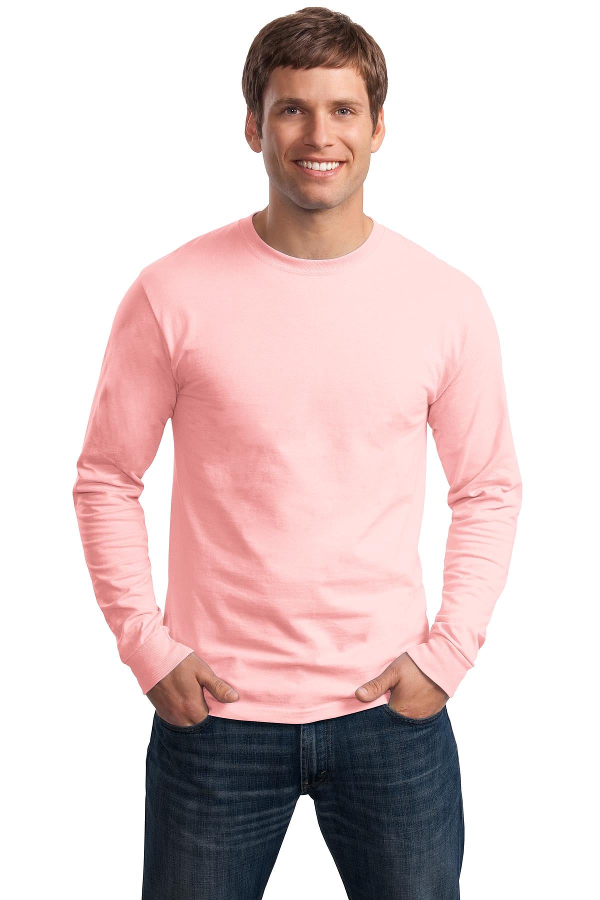 Hanes® - Tagless® 100% Cotton Long Sleeve T-Shirt.  5586