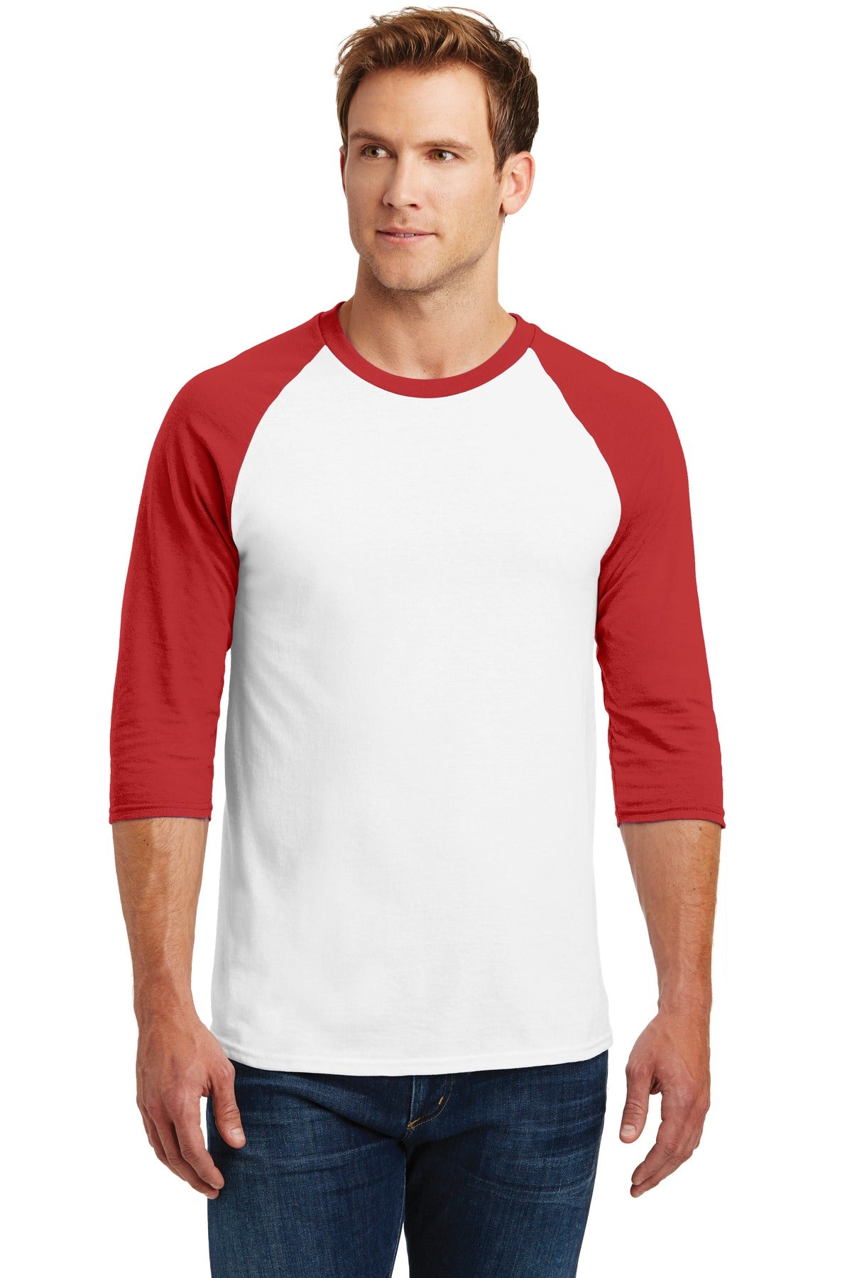 Gildan® Heavy Cotton&amp;#8482; 3/4-Sleeve Raglan T-Shirt. 5700