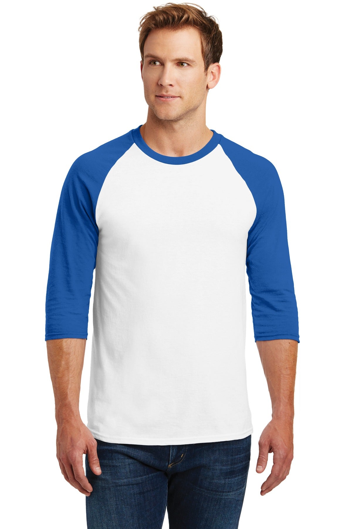 Gildan® Heavy Cotton&amp;#8482; 3/4-Sleeve Raglan T-Shirt. 5700