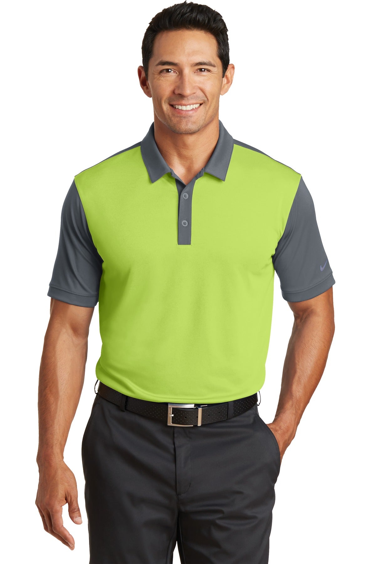 Nike Dri-FIT Colorblock Icon Modern Fit Polo.  746101