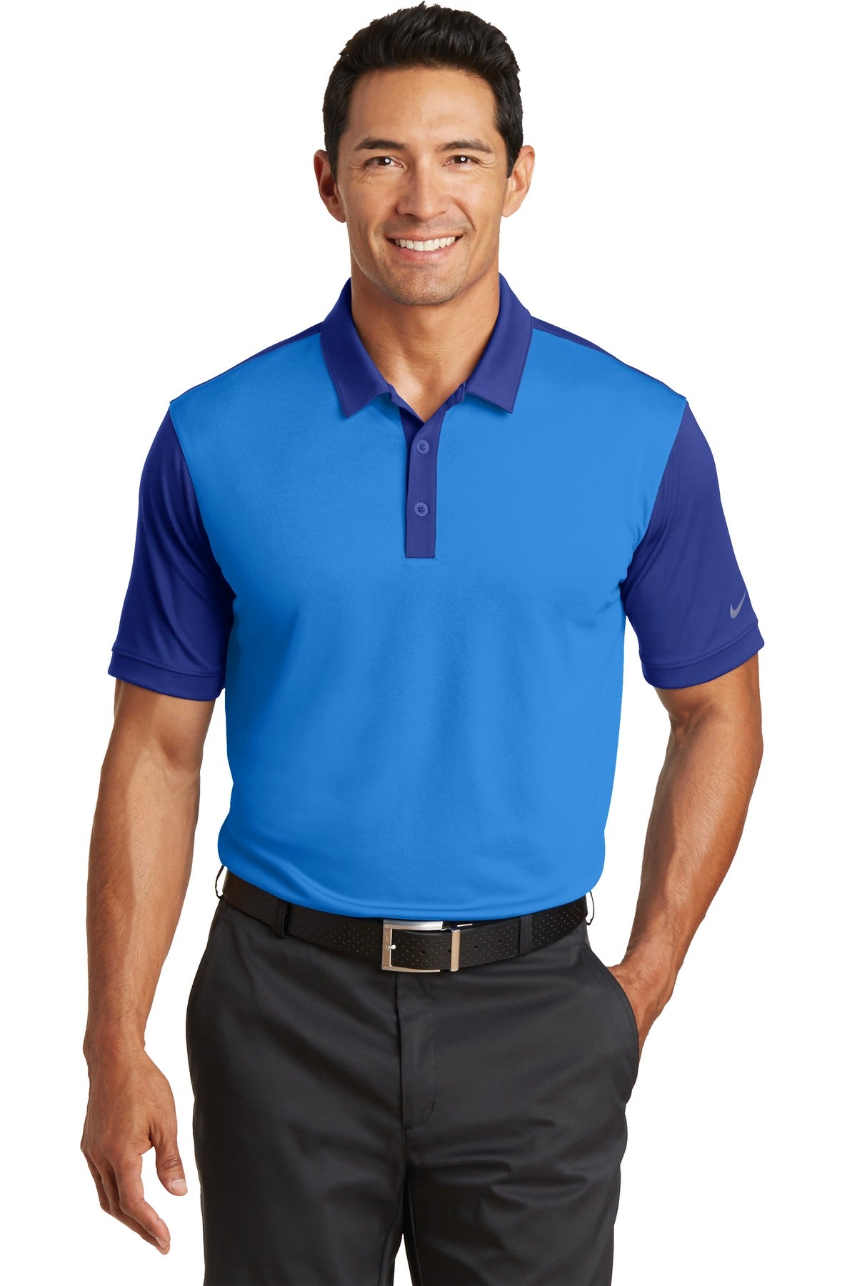 Nike Dri-FIT Colorblock Icon Modern Fit Polo.  746101