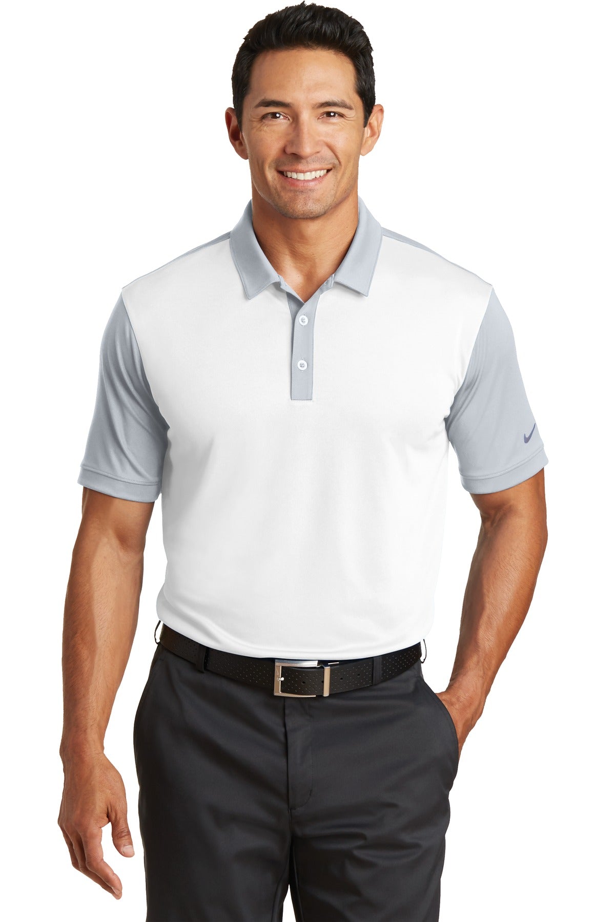 Nike Dri-FIT Colorblock Icon Modern Fit Polo.  746101