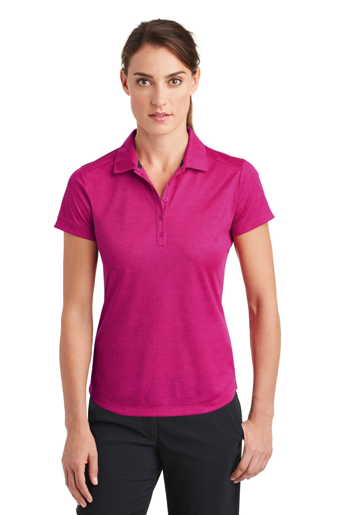 Nike Ladies Dri-FIT Crosshatch Polo. 838961