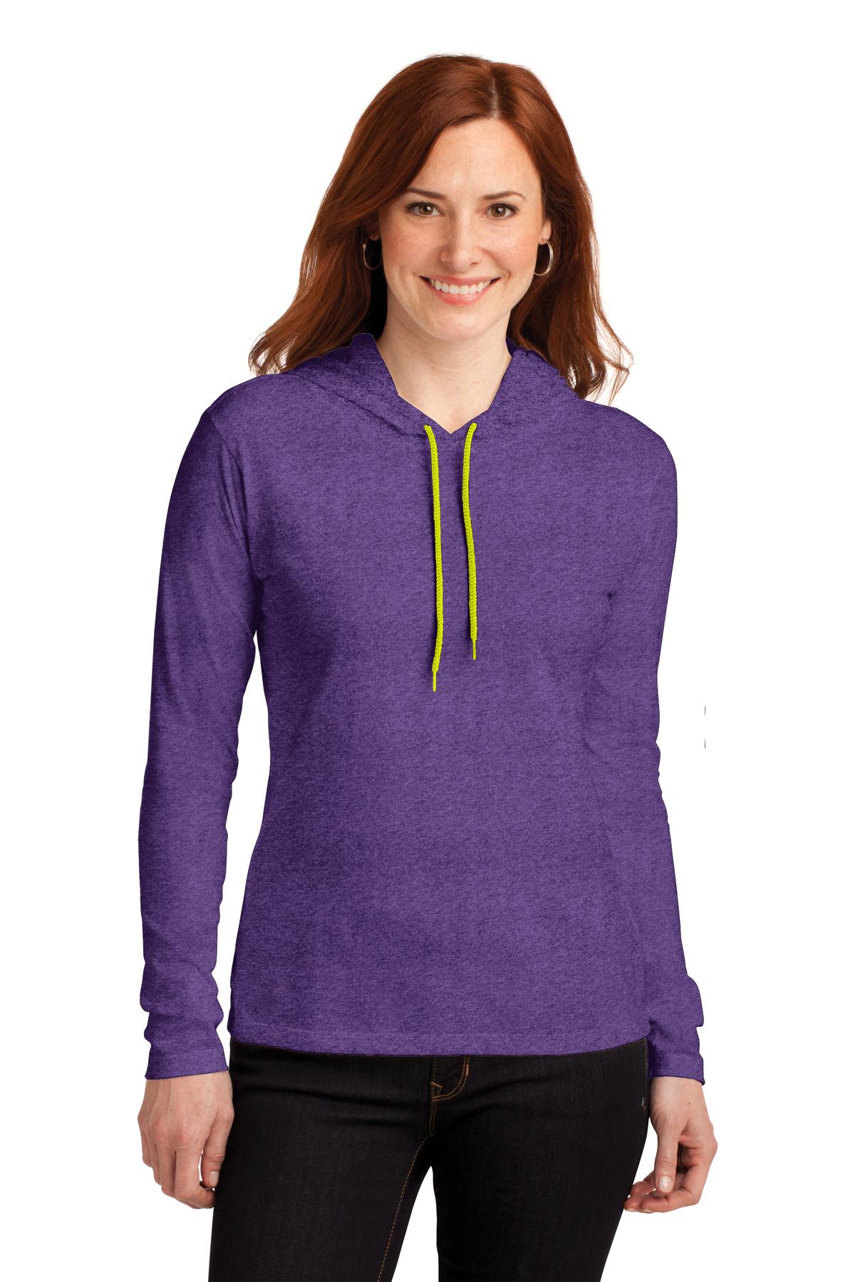 Anvil hooded long sleeve t-shirt 2025