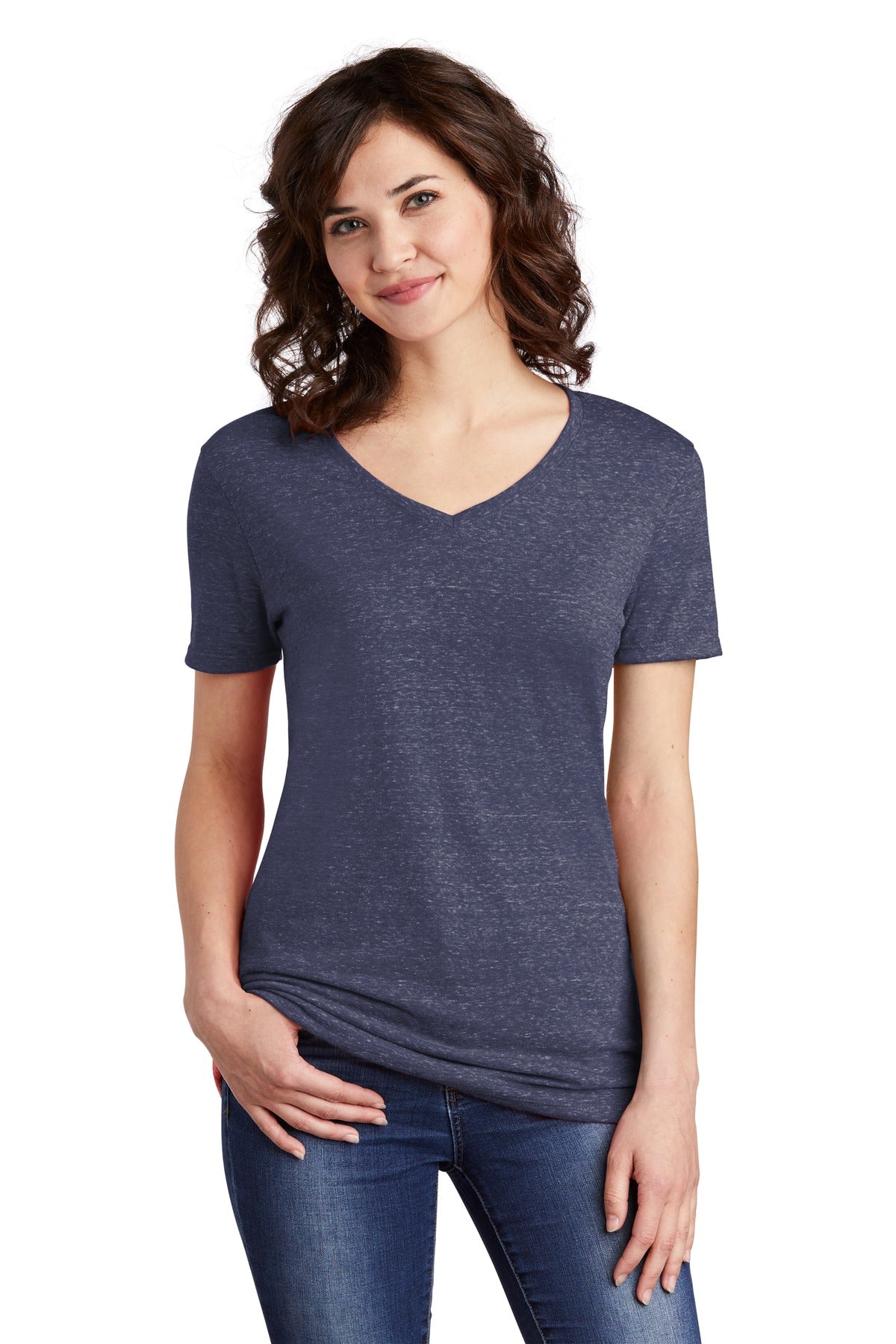 JERZEES ® Ladies Snow Heather Jersey V-Neck T-Shirt 88WV