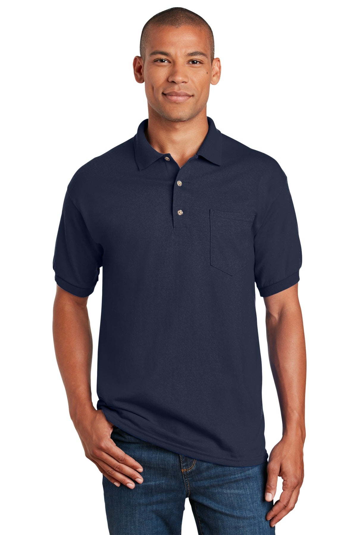 Gildan® DryBlend® 6-Ounce Jersey Knit Sport Shirt with Pocket. 8900