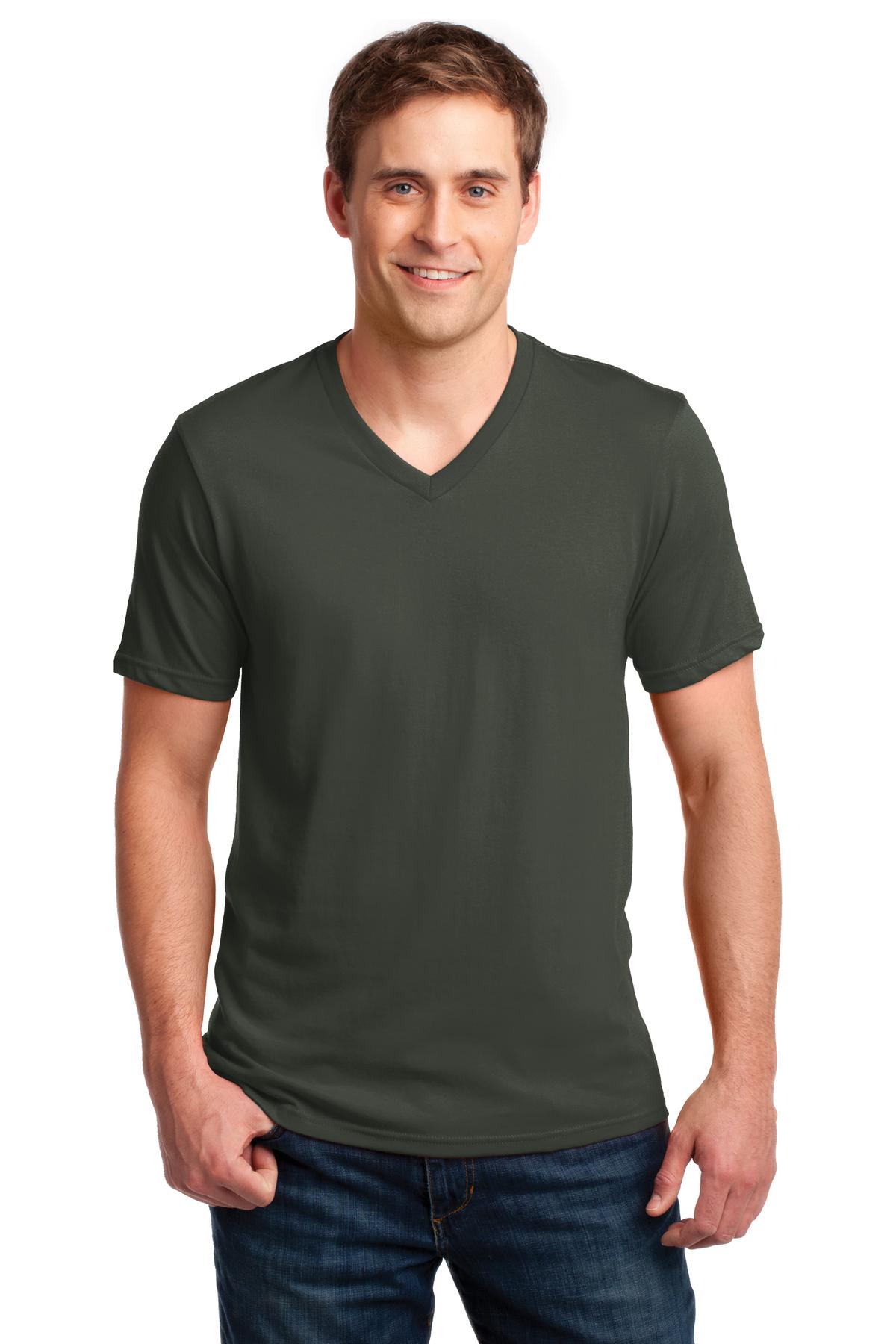 DISCONTINUED Anvil® 100% Combed Ring Spun Cotton V-Neck T-Shirt. 982