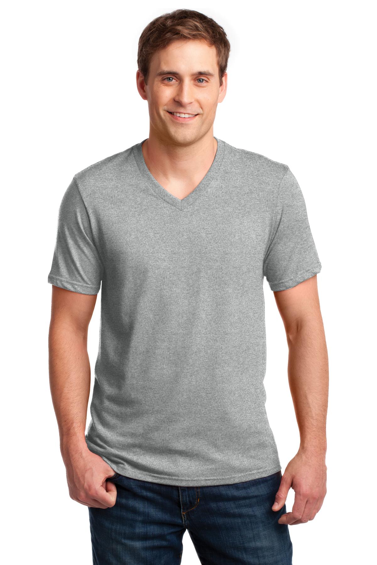 DISCONTINUED Anvil® 100% Combed Ring Spun Cotton V-Neck T-Shirt. 982