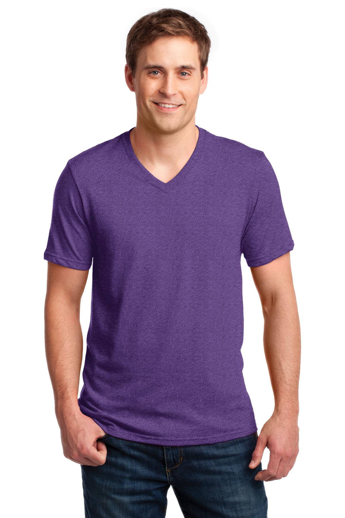 DISCONTINUED Anvil® 100% Combed Ring Spun Cotton V-Neck T-Shirt. 982
