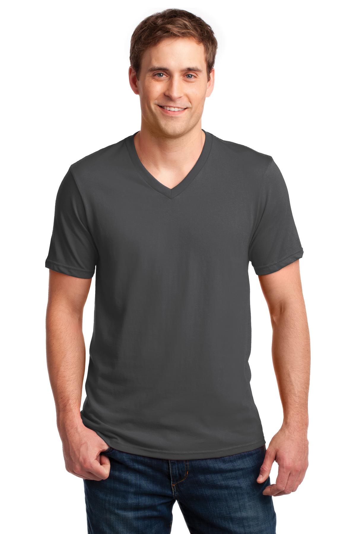 DISCONTINUED Anvil® 100% Combed Ring Spun Cotton V-Neck T-Shirt. 982