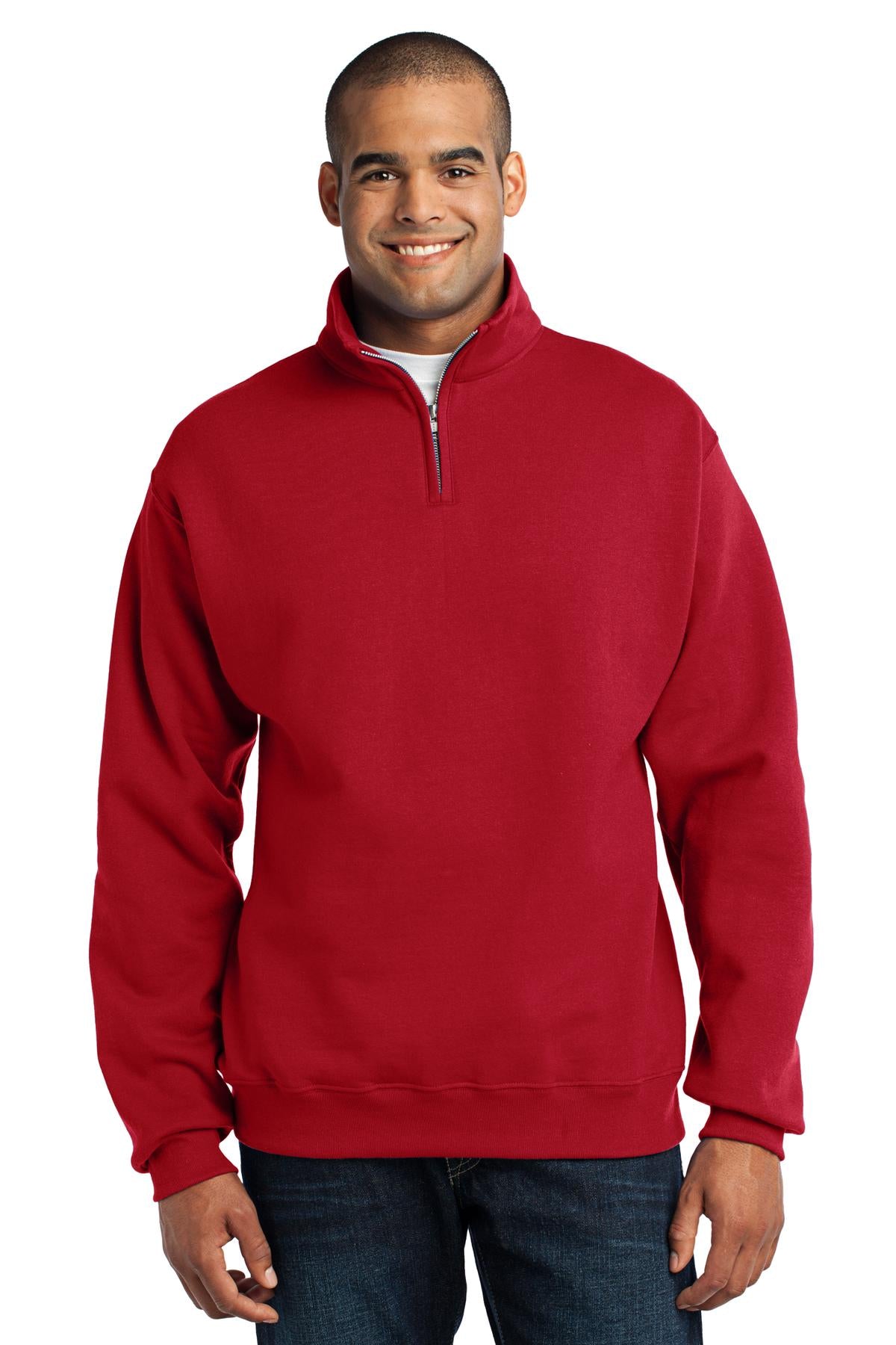 JERZEES® - NuBlend® 1/4-Zip Cadet Collar Sweatshirt. 995M