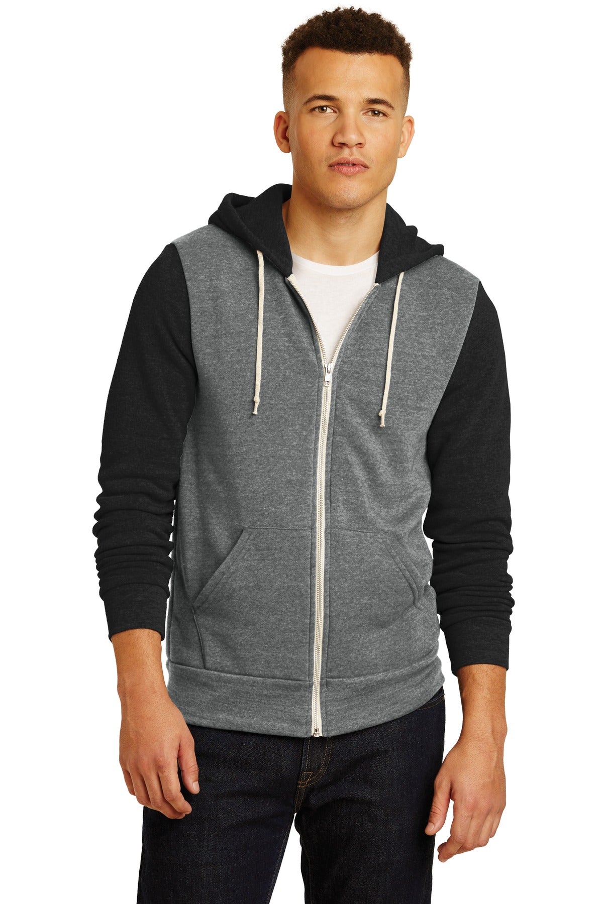 Alternative Colorblock Rocky Eco™-Fleece Zip Hoodie. AA32023