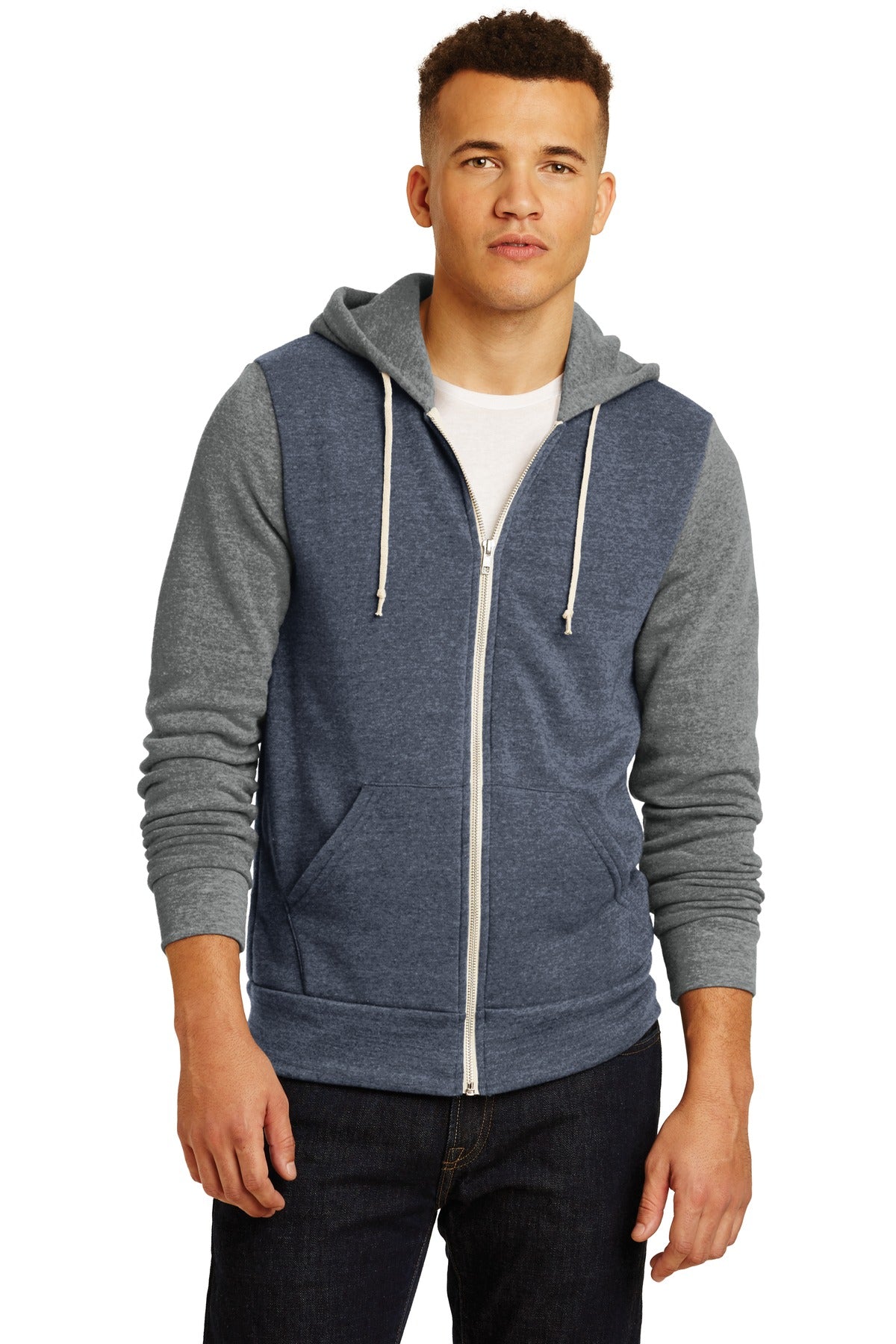 Alternative Colorblock Rocky Eco™-Fleece Zip Hoodie. AA32023
