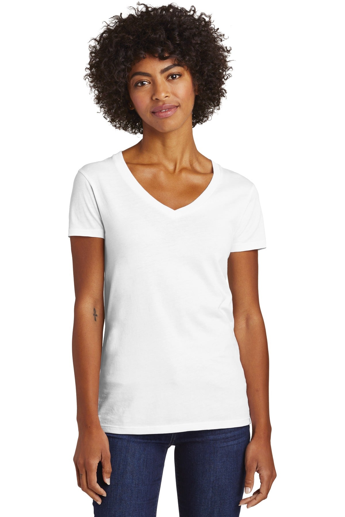 Alternative Women&#39;s Runaway Blended Jersey V-Neck Tee. AA6046