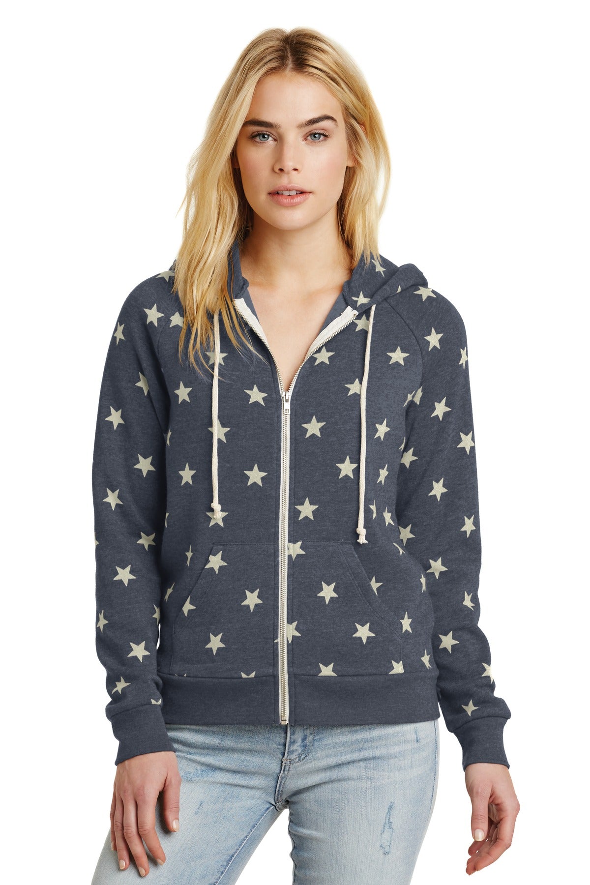 Alternative Women s Adrian Eco Fleece Zip Hoodie. AA9573 Westside Stitch