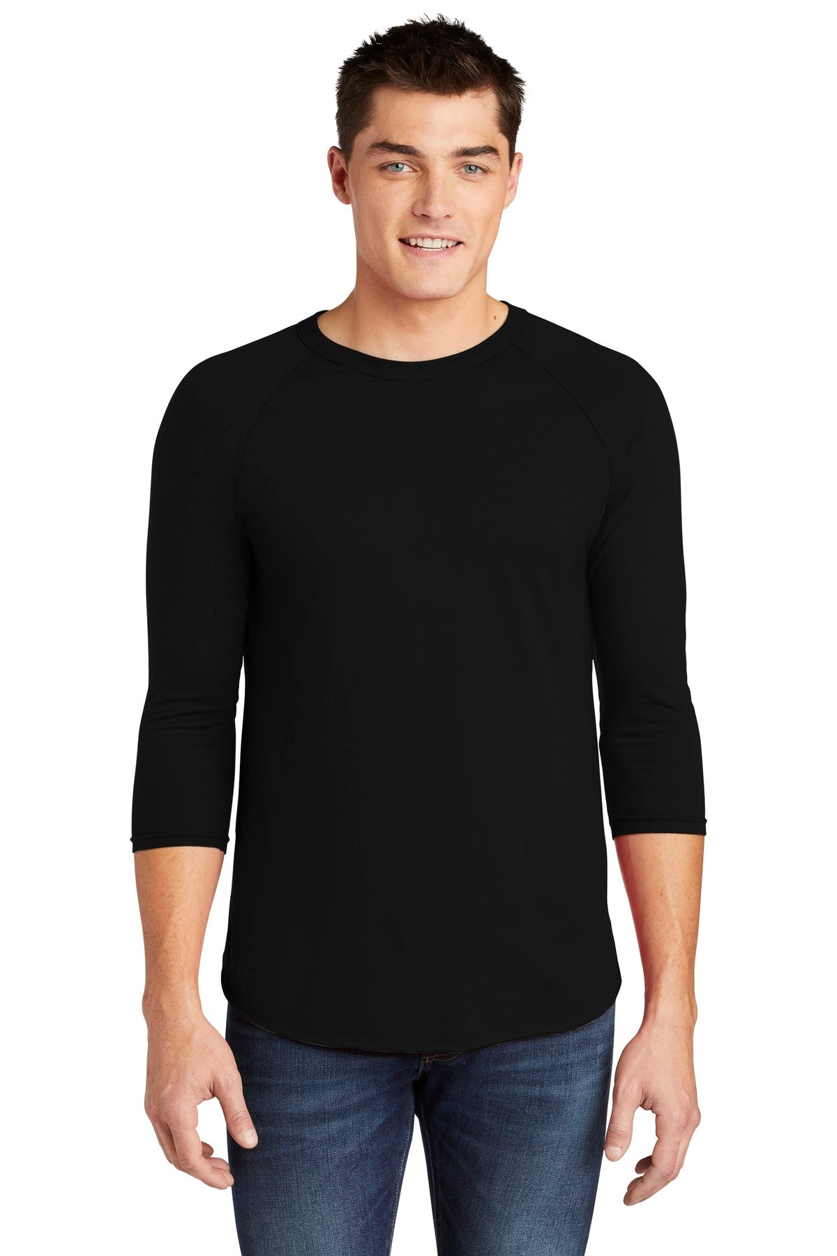 American Apparel ® Poly-Cotton 3/4-Sleeve Raglan T-Shirt. BB453W