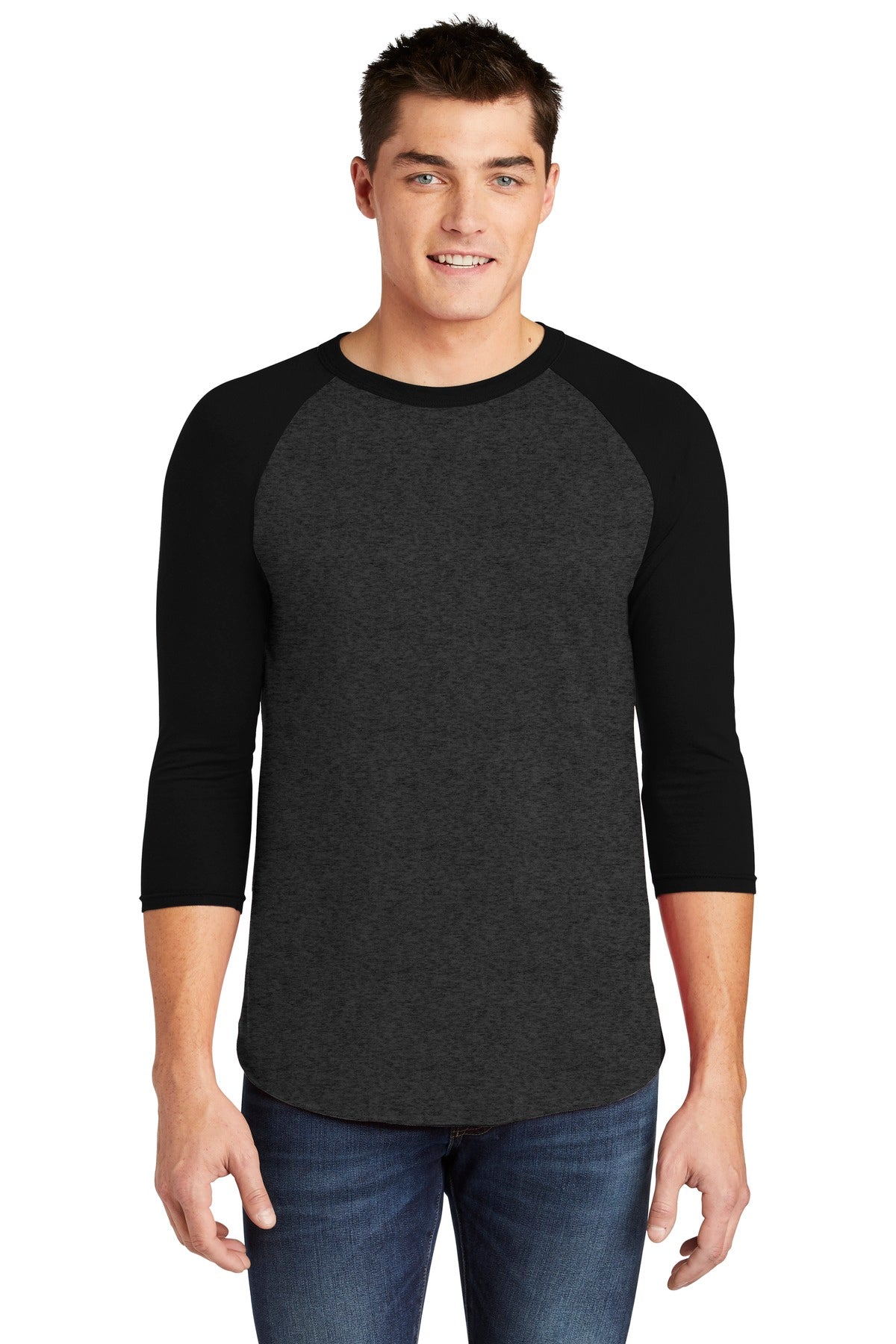 American Apparel ® Poly-Cotton 3/4-Sleeve Raglan T-Shirt. BB453W