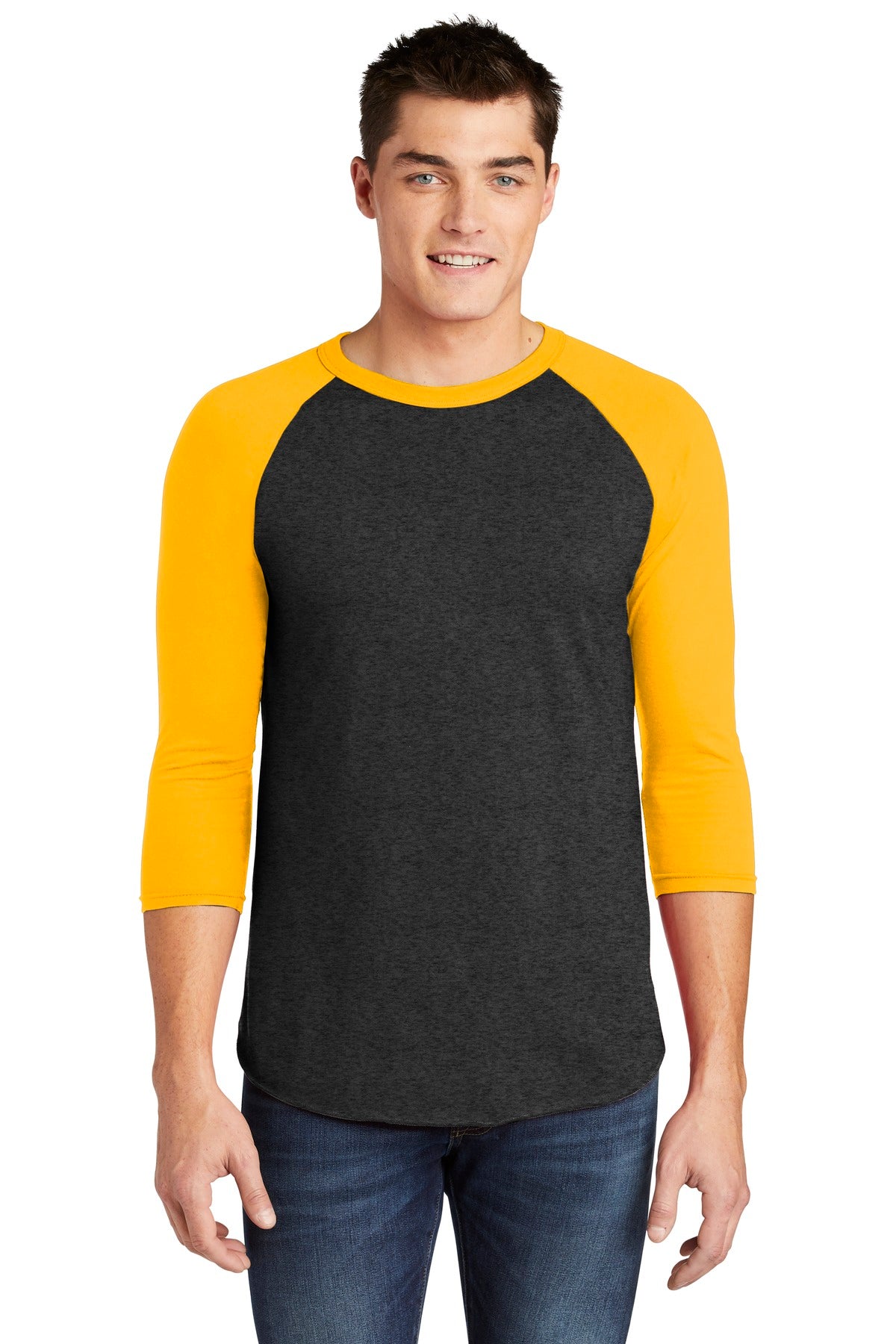 American Apparel ® Poly-Cotton 3/4-Sleeve Raglan T-Shirt. BB453W
