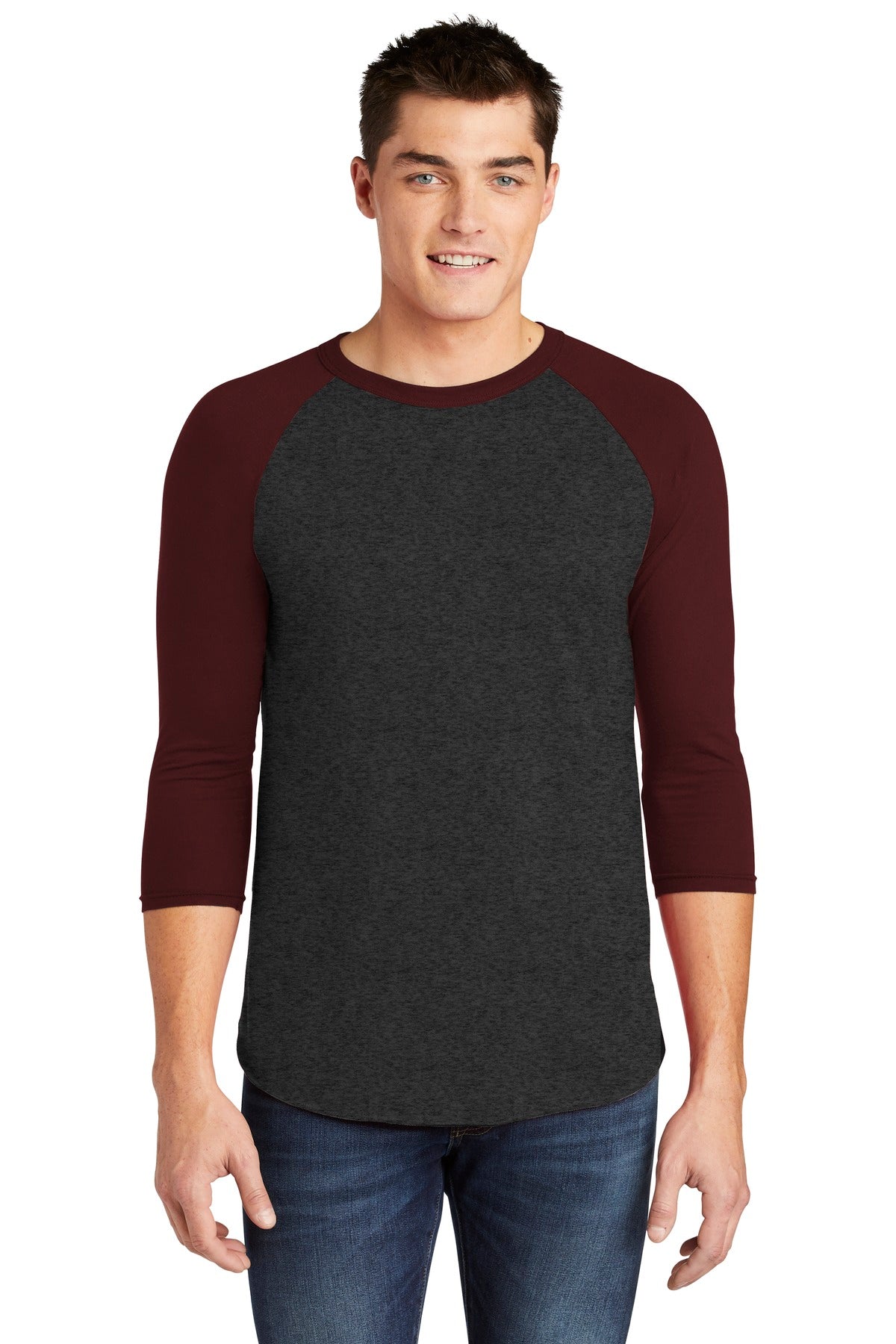 American Apparel ® Poly-Cotton 3/4-Sleeve Raglan T-Shirt. BB453W