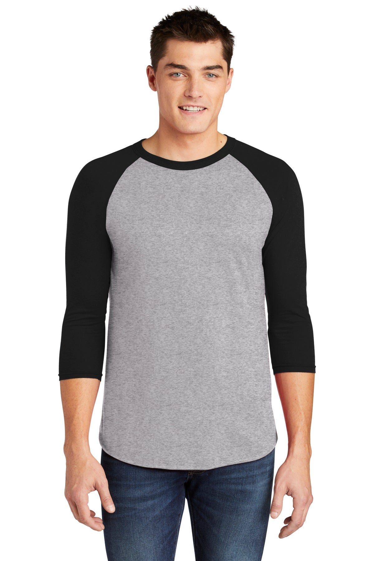American Apparel ® Poly-Cotton 3/4-Sleeve Raglan T-Shirt. BB453W