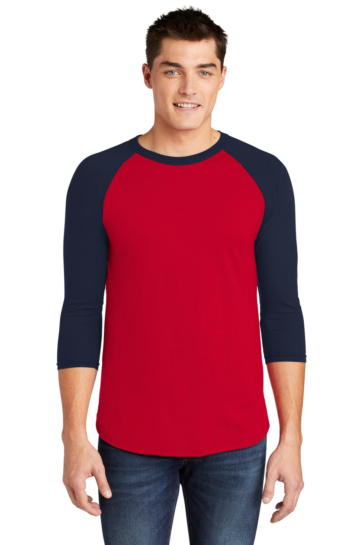American Apparel ® Poly-Cotton 3/4-Sleeve Raglan T-Shirt. BB453W