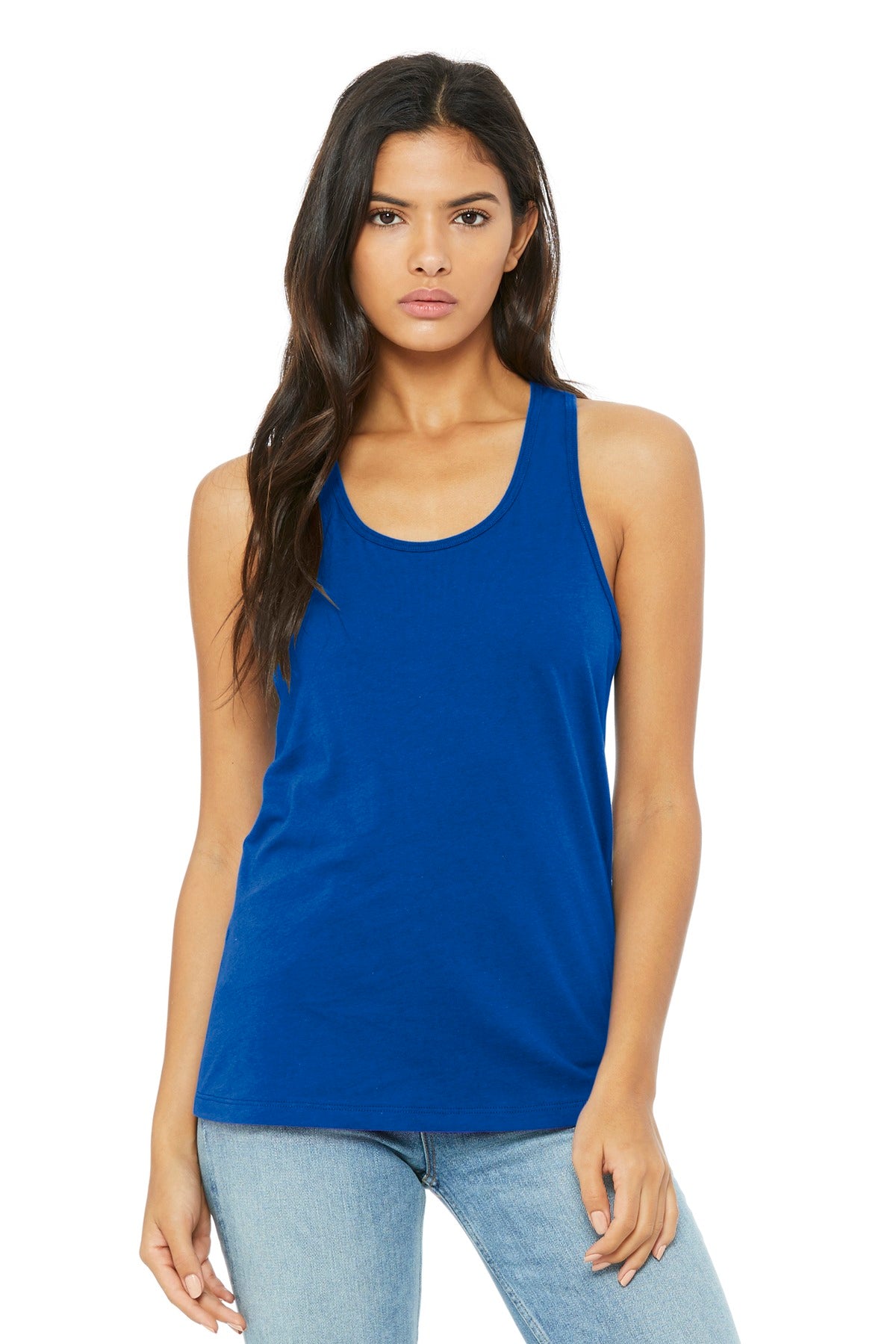 BELLA+CANVAS ® Women&#39;s Jersey Racerback Tank. BC6008