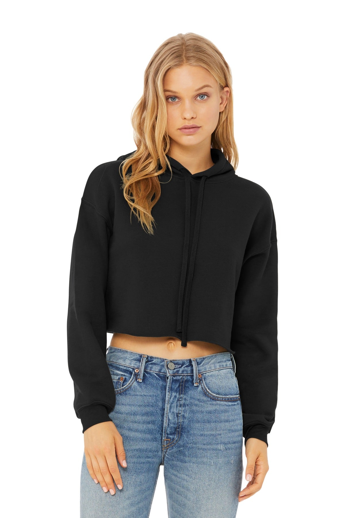 BELLA+CANVAS ® Women&#39;s Sponge Fleece Cropped Fleece Hoodie. BC7502