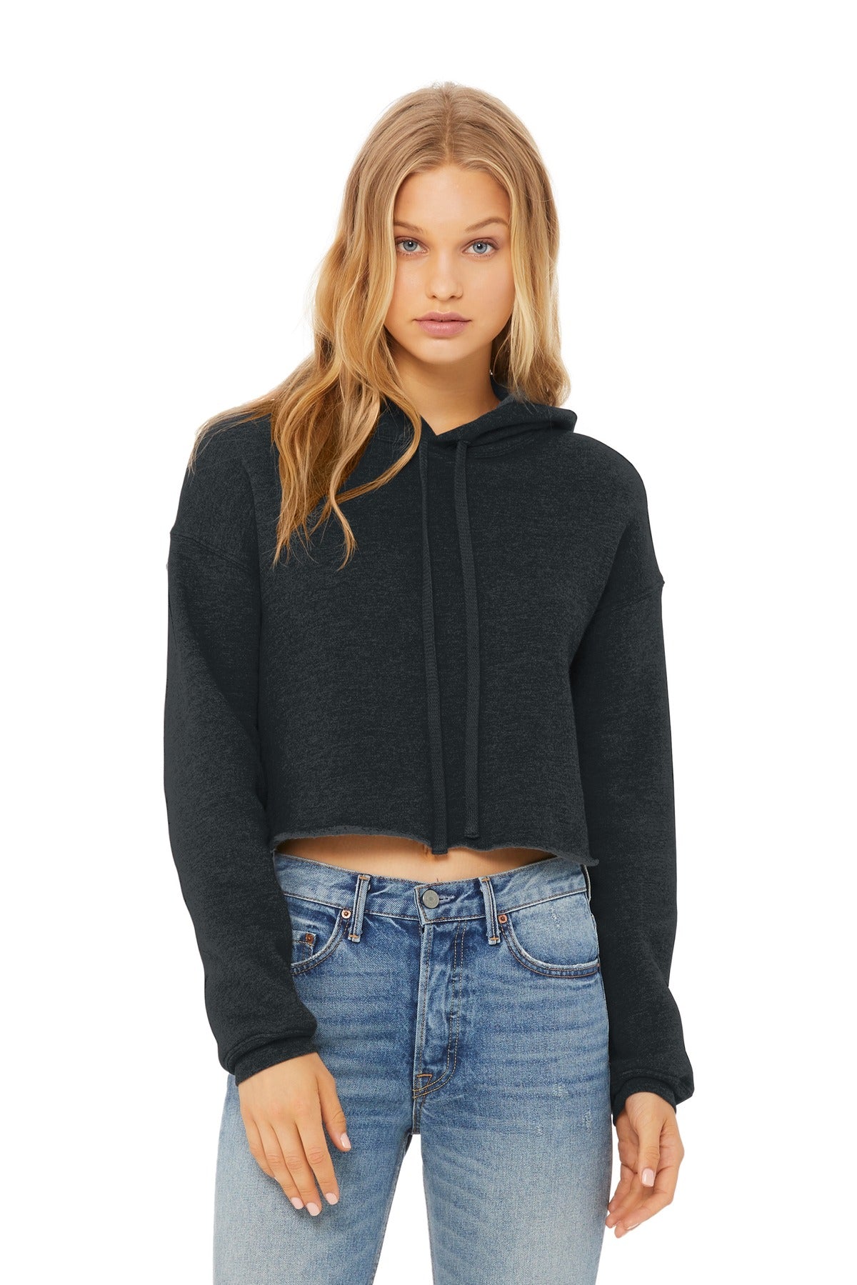 BELLA+CANVAS ® Women&#39;s Sponge Fleece Cropped Fleece Hoodie. BC7502
