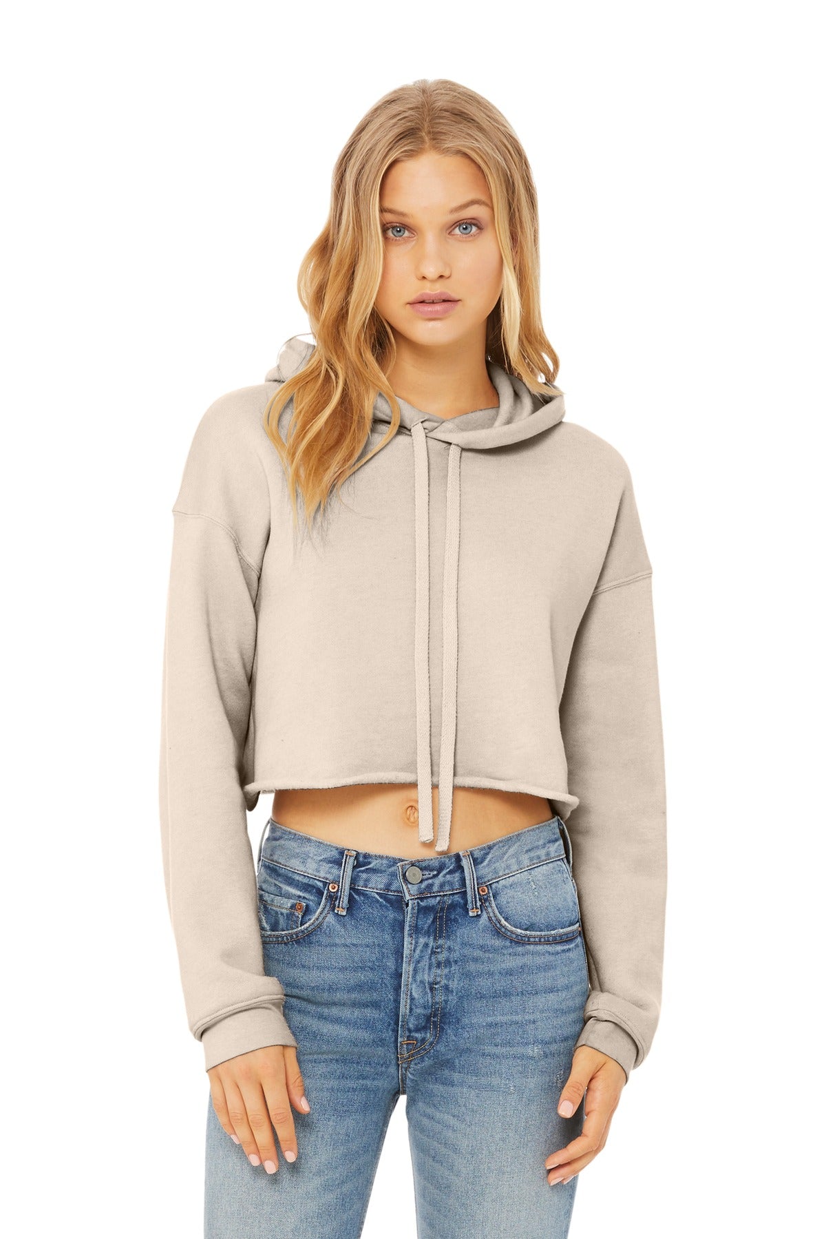 BELLA+CANVAS ® Women&#39;s Sponge Fleece Cropped Fleece Hoodie. BC7502