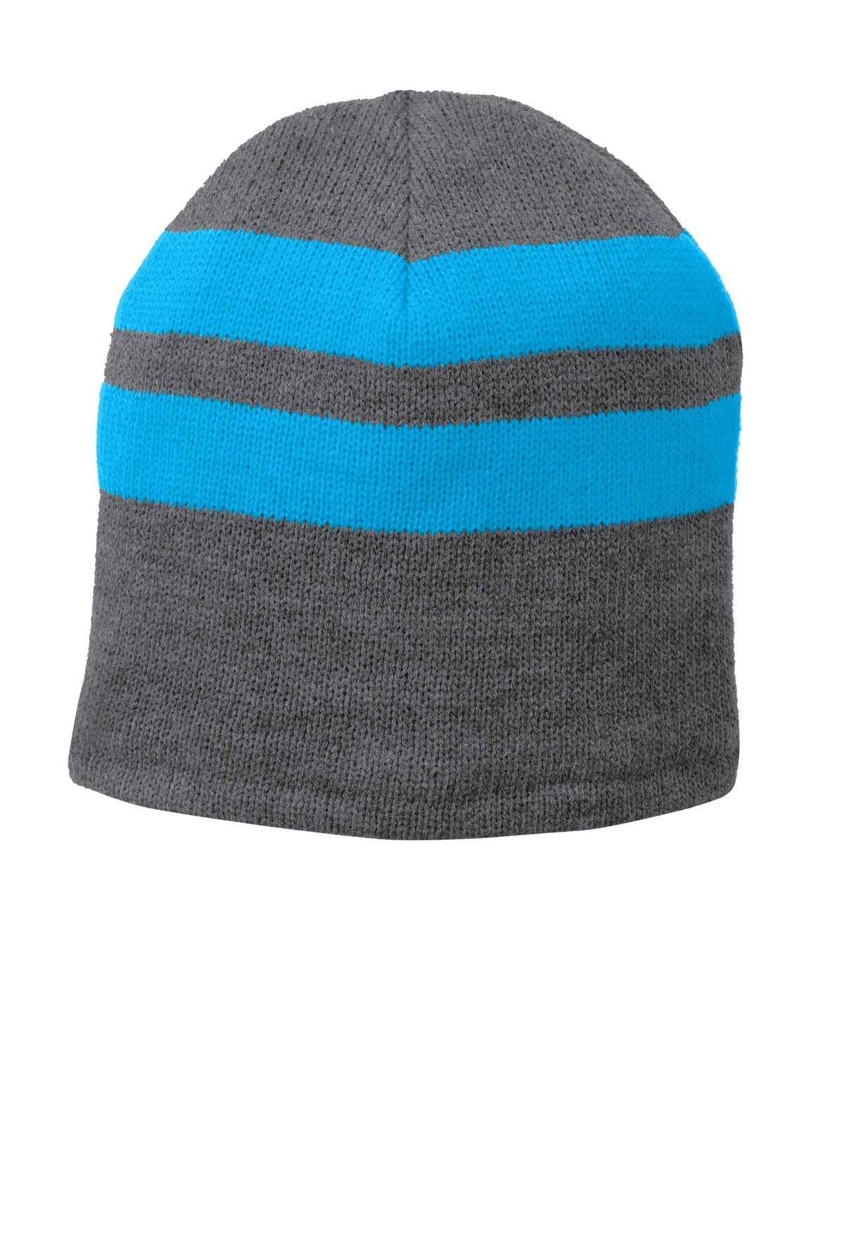 Port &amp; Company® Fleece-Lined Striped Beanie Cap. C922