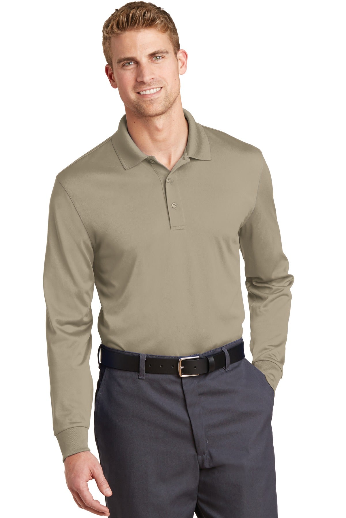 CornerStone® Select Snag-Proof Long Sleeve Polo. CS412LS