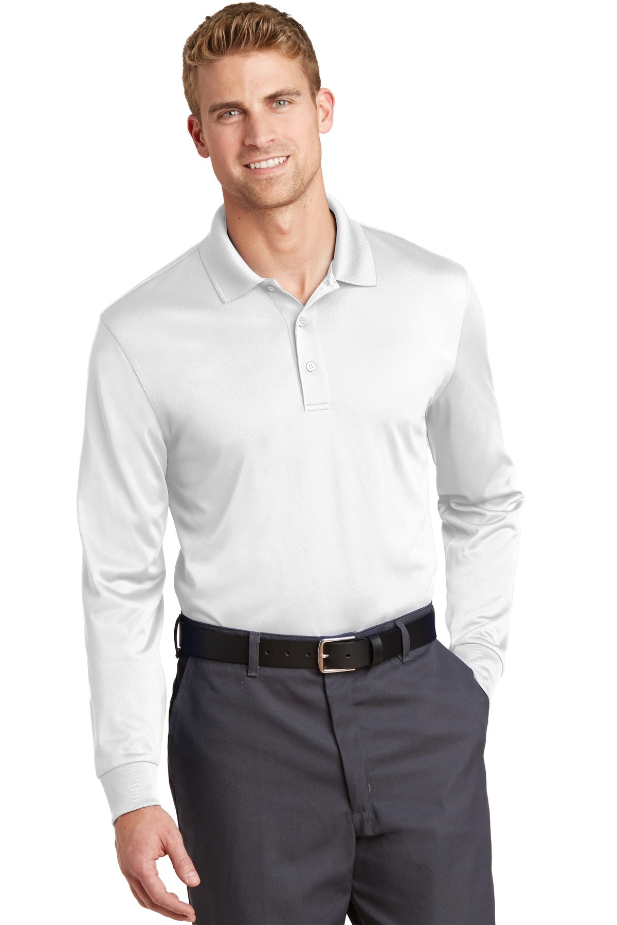 CornerStone® Select Snag-Proof Long Sleeve Polo. CS412LS