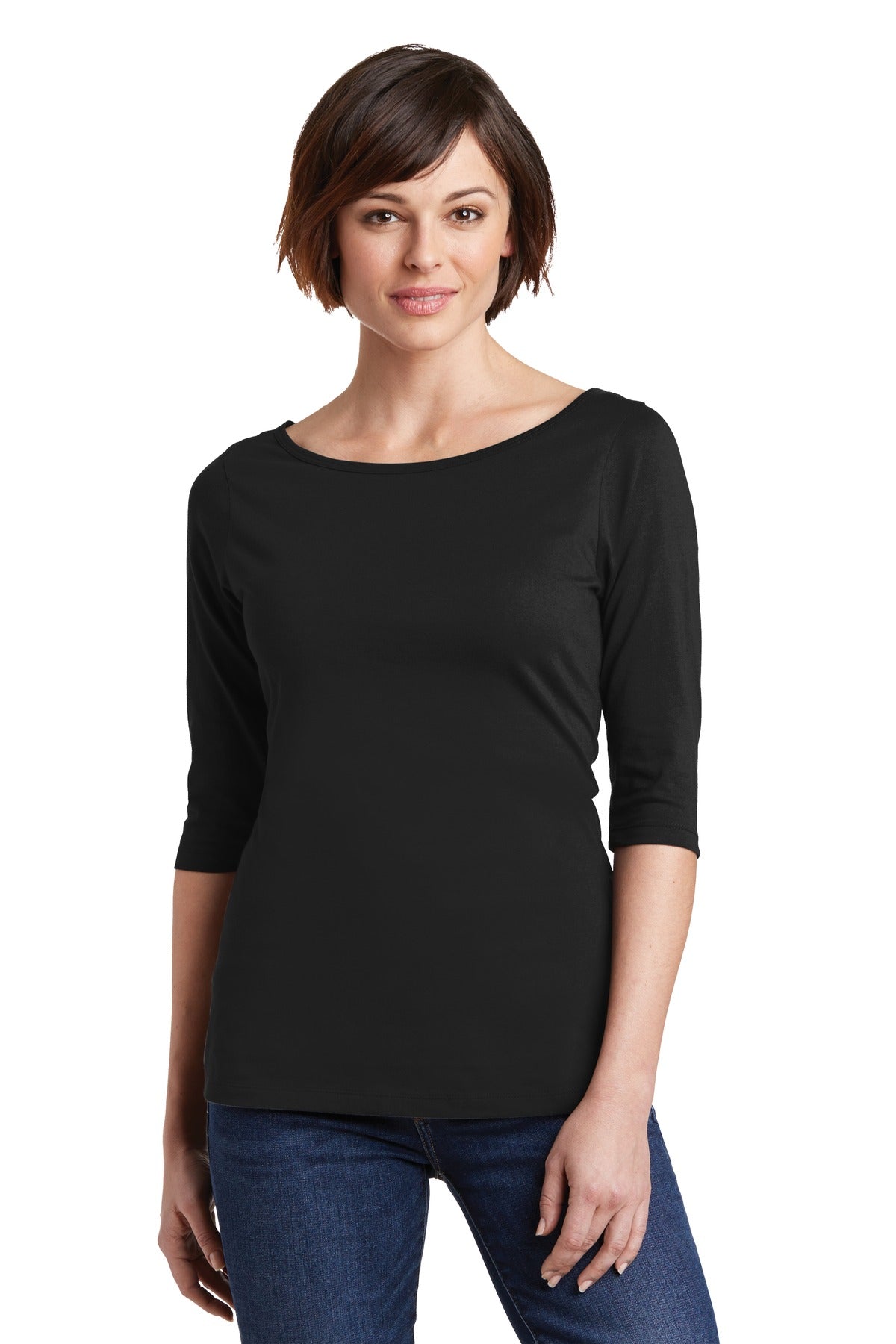 District® Women&#39;s Perfect Weight® 3/4-Sleeve Tee. DM107L