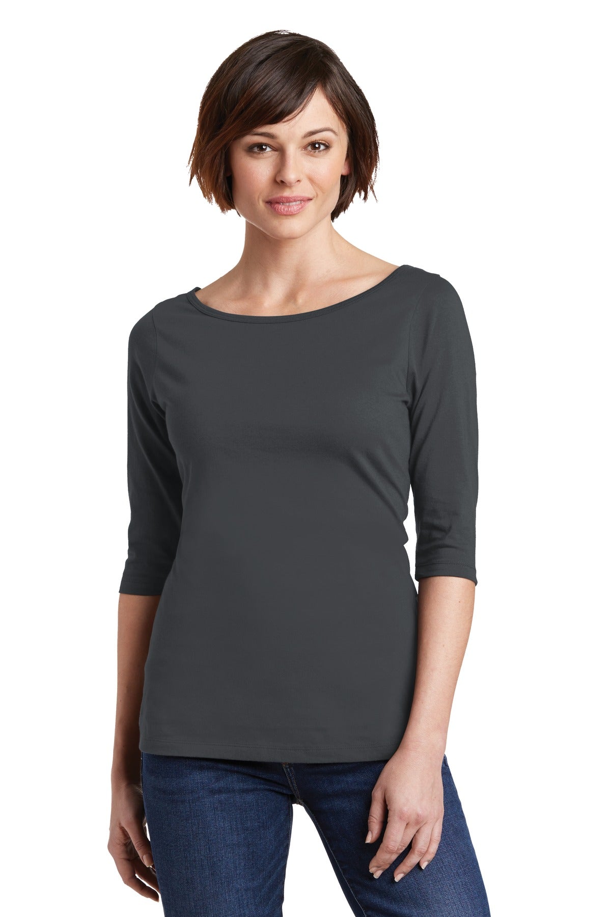 District® Women&#39;s Perfect Weight® 3/4-Sleeve Tee. DM107L