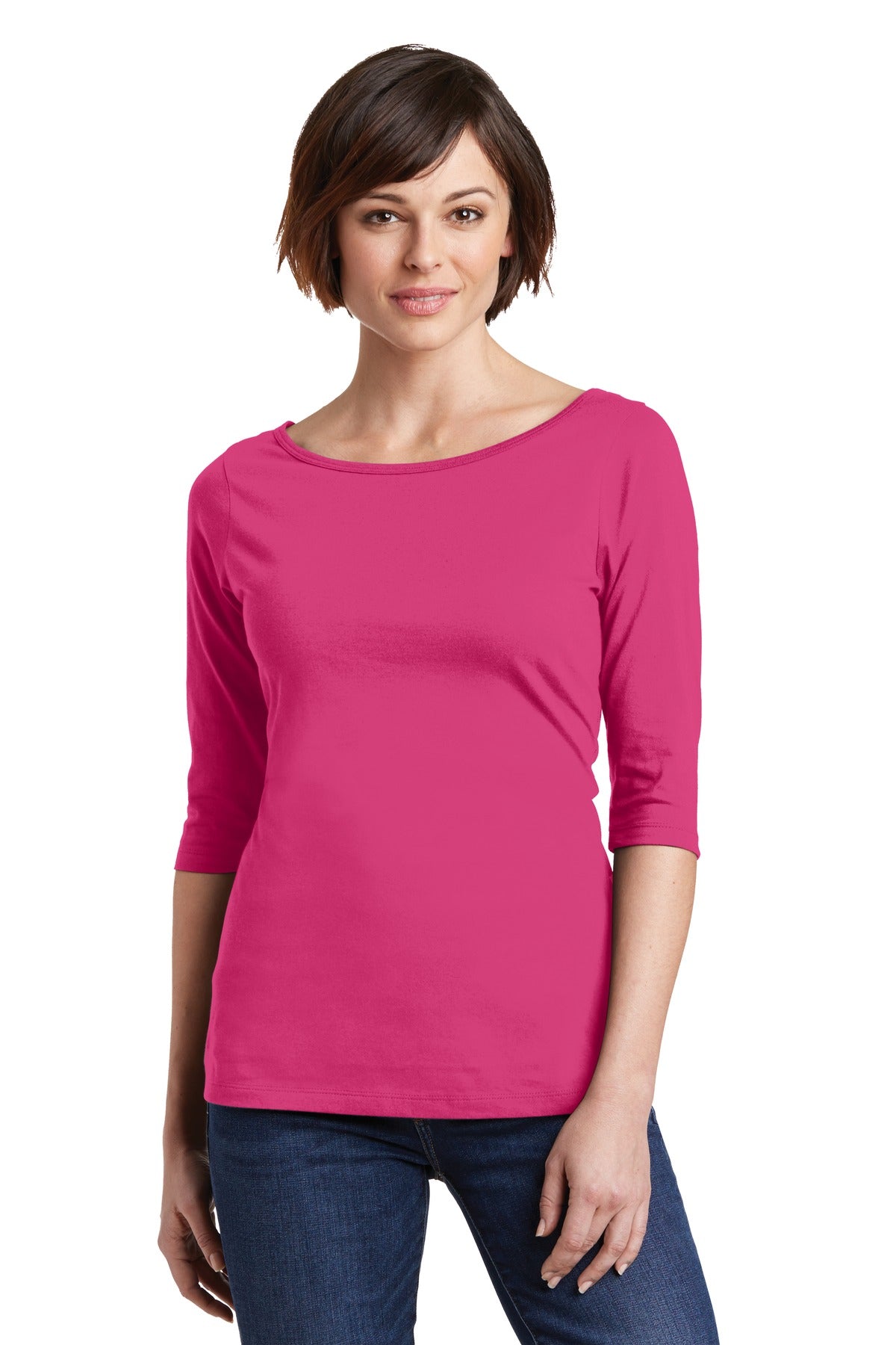 District® Women&#39;s Perfect Weight® 3/4-Sleeve Tee. DM107L