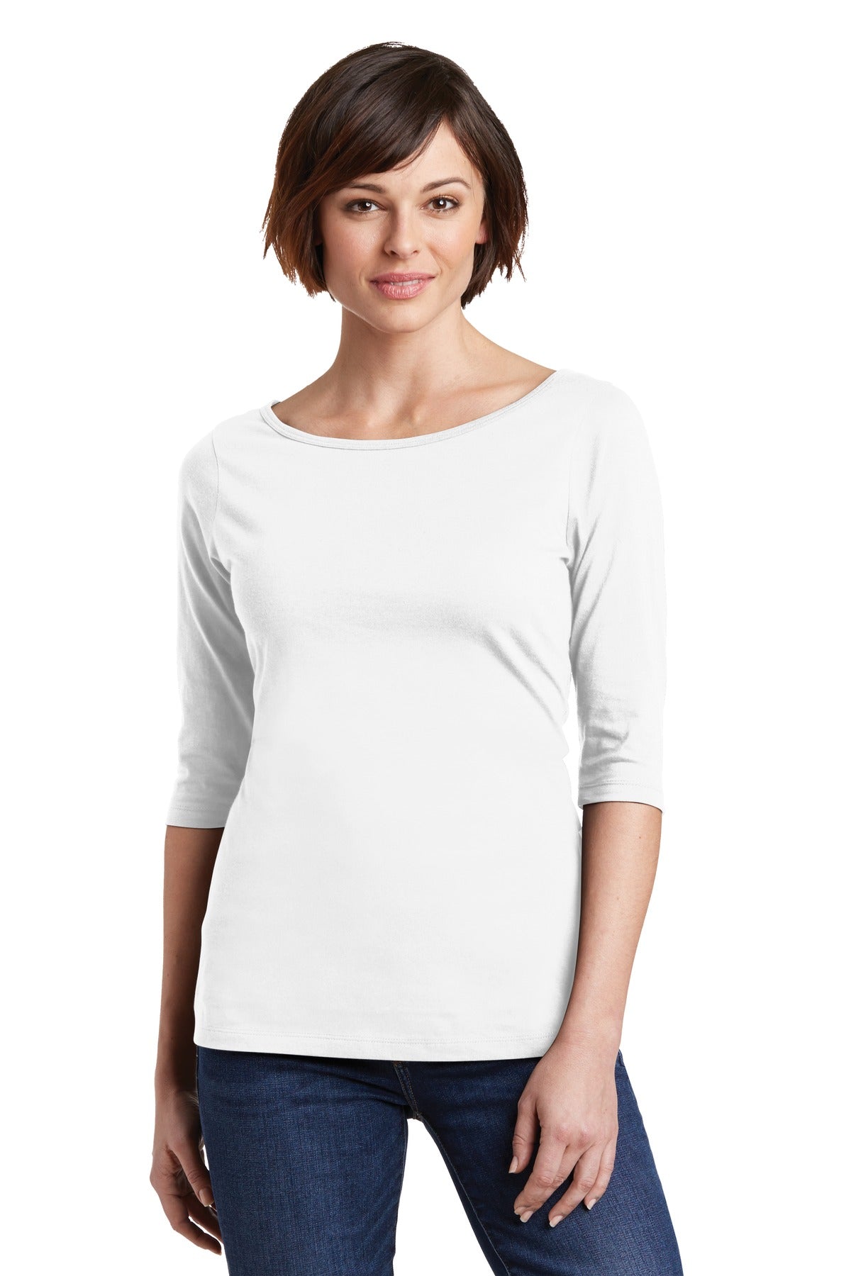 District® Women&#39;s Perfect Weight® 3/4-Sleeve Tee. DM107L