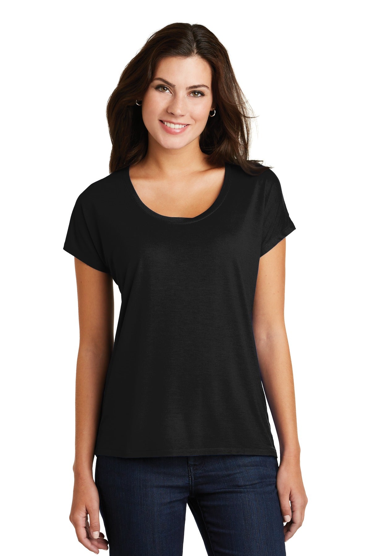 District ® Women&#39;s Drapey Dolman Tee. DM412