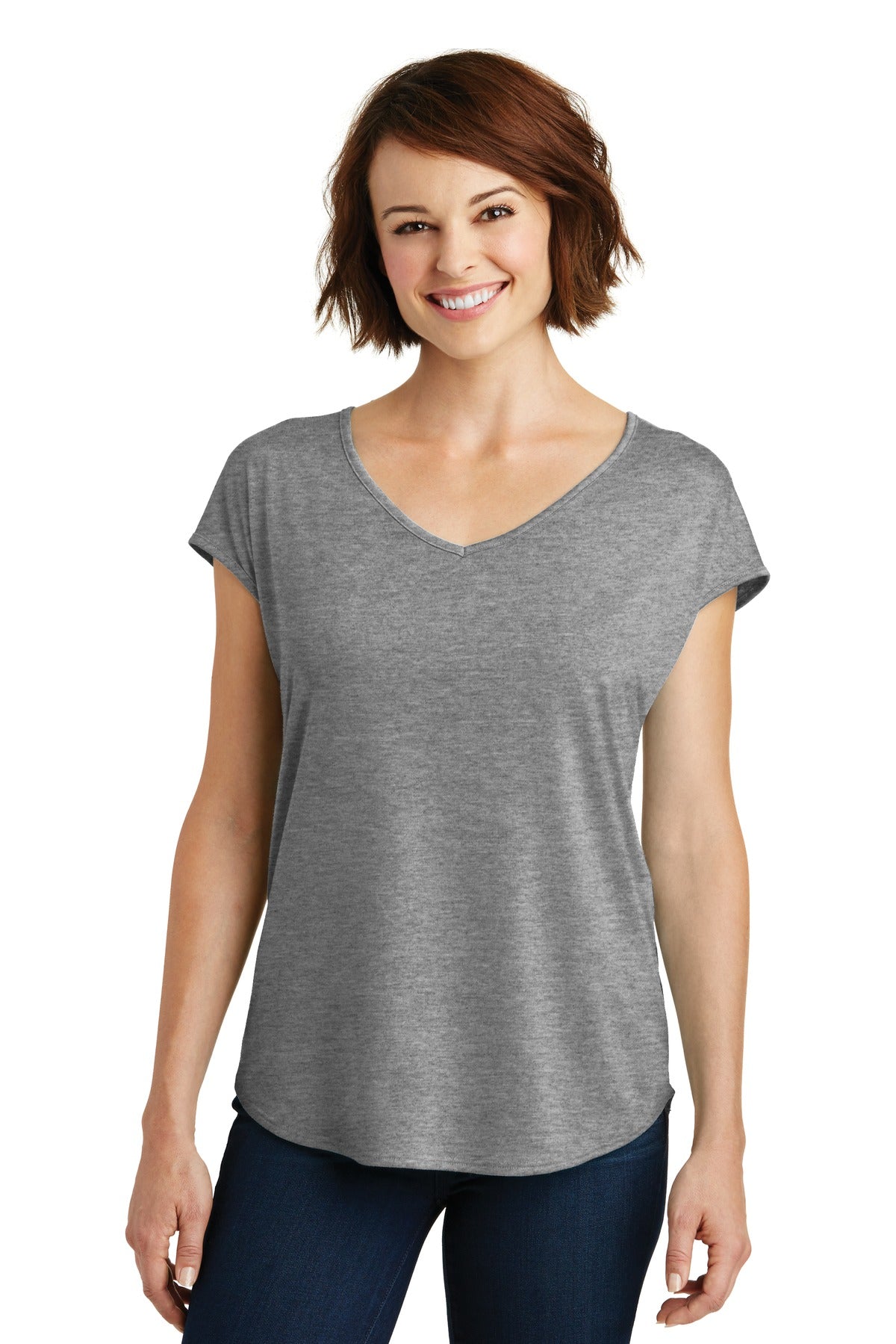 District ® Women&#39;s Drapey Cross-Back Tee. DM416