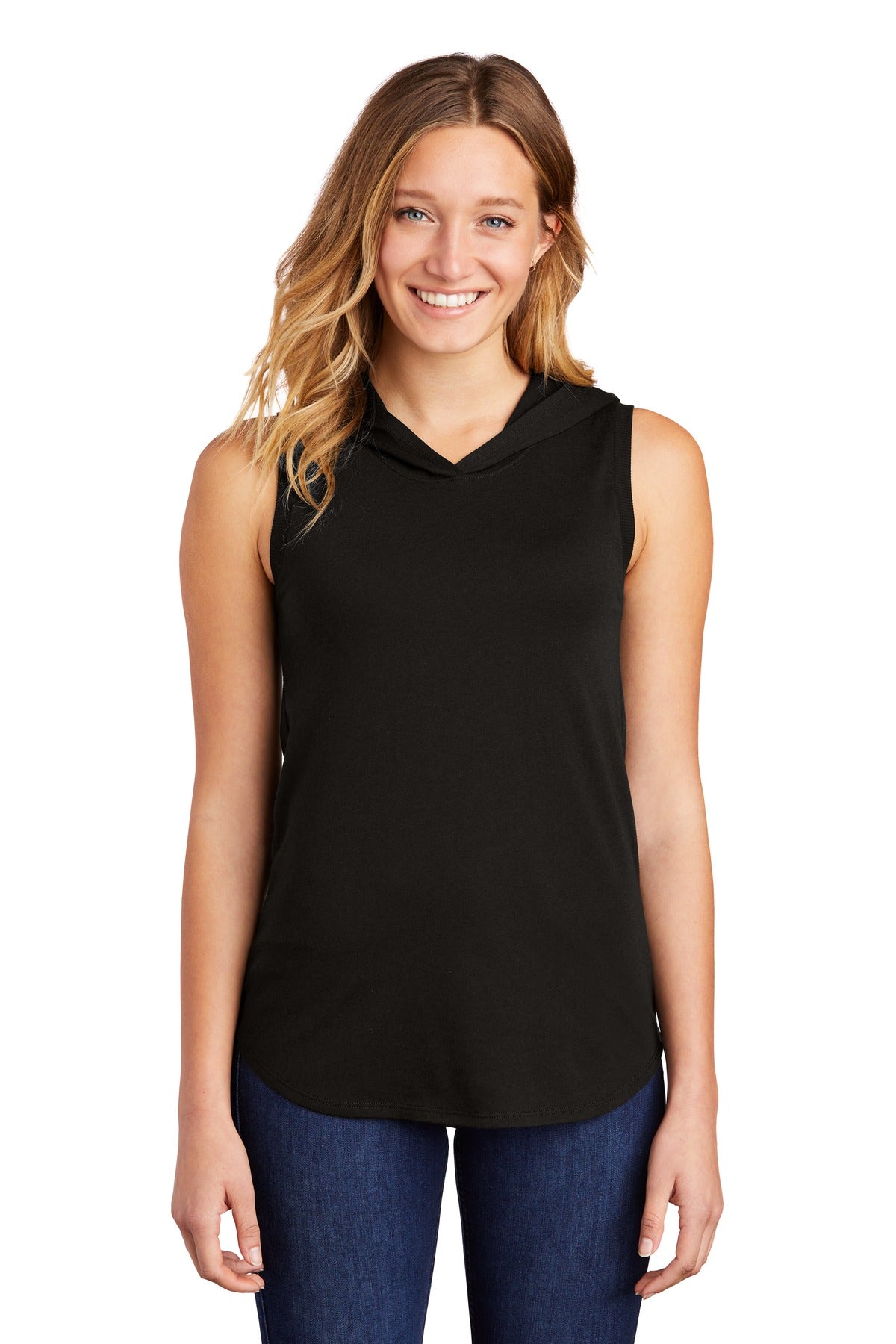 District ® Women&#39;s Perfect Tri ® Sleeveless Hoodie DT1375
