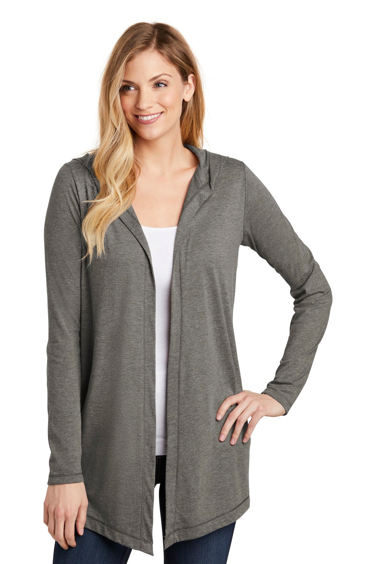 District ® Women&#39;s Perfect Tri ® Hooded Cardigan. DT156