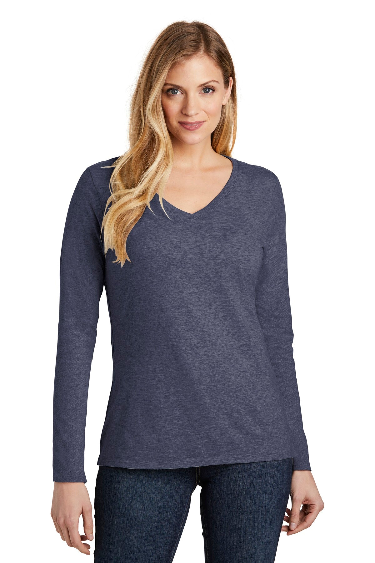District ® Women&#39;s Very Important Tee ® Long Sleeve V-Neck. DT6201