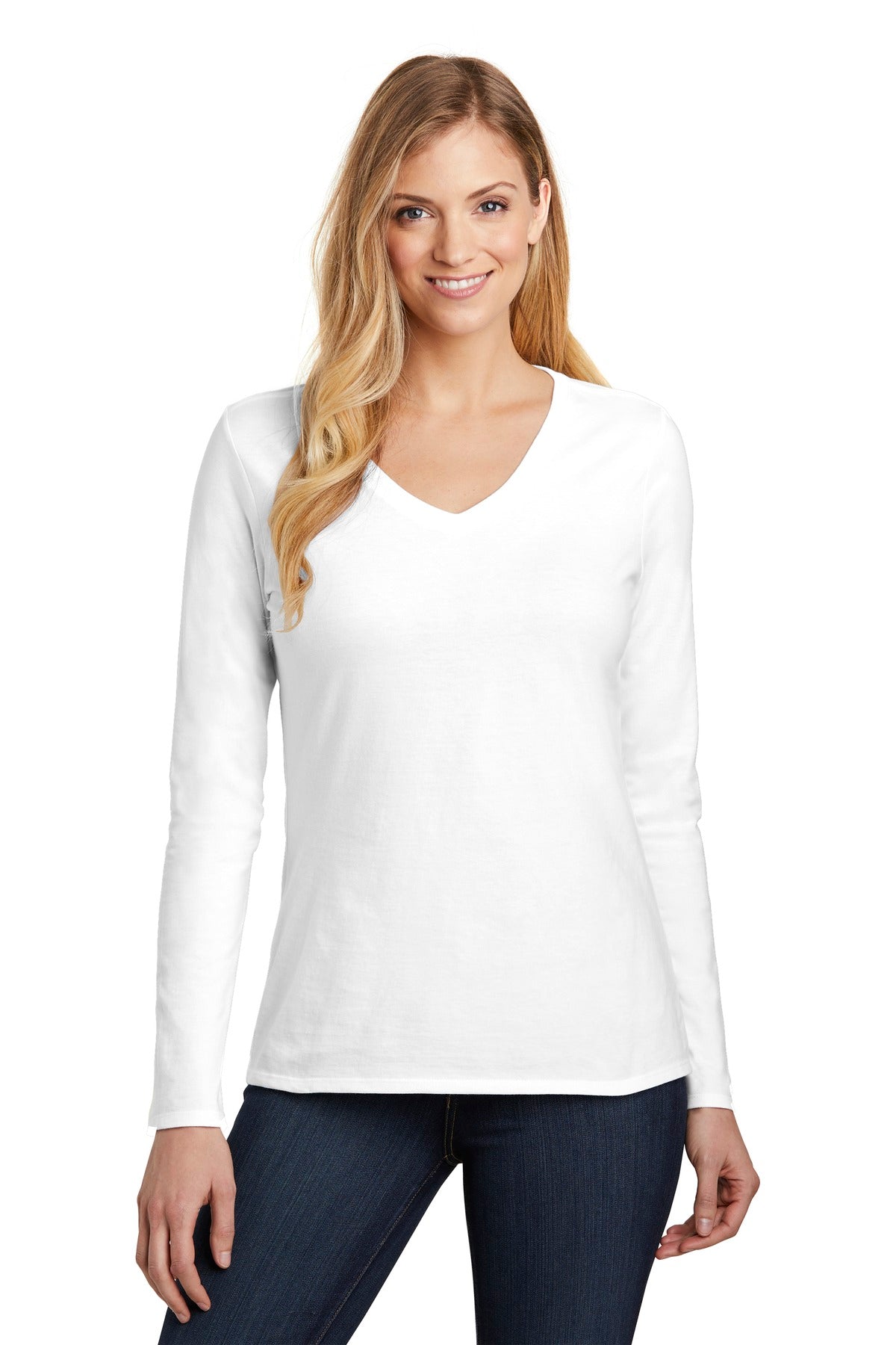 District ® Women&#39;s Very Important Tee ® Long Sleeve V-Neck. DT6201